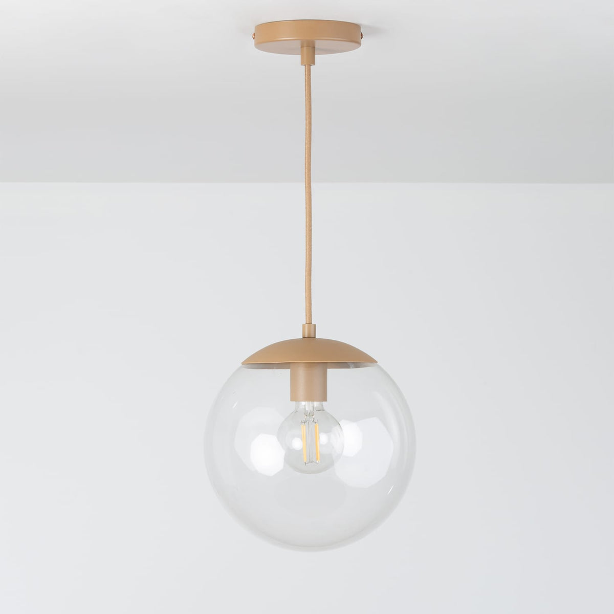 Boutique Mod Glass Globe Ceiling Pendant | 8", 10", 12"