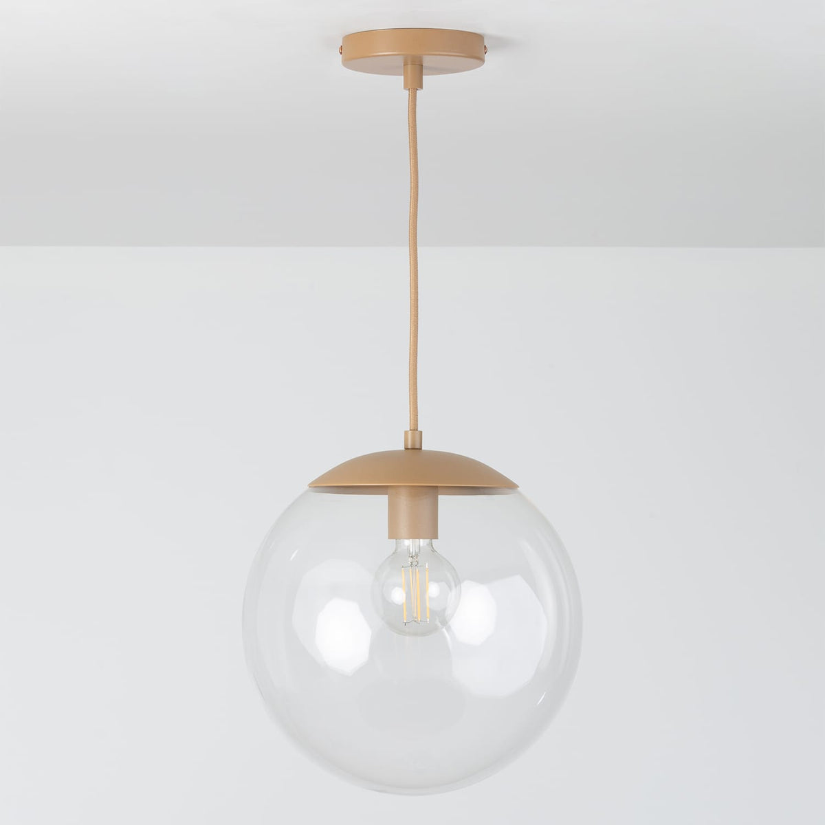 Boutique Mod Glass Globe Ceiling Pendant | 8", 10", 12"