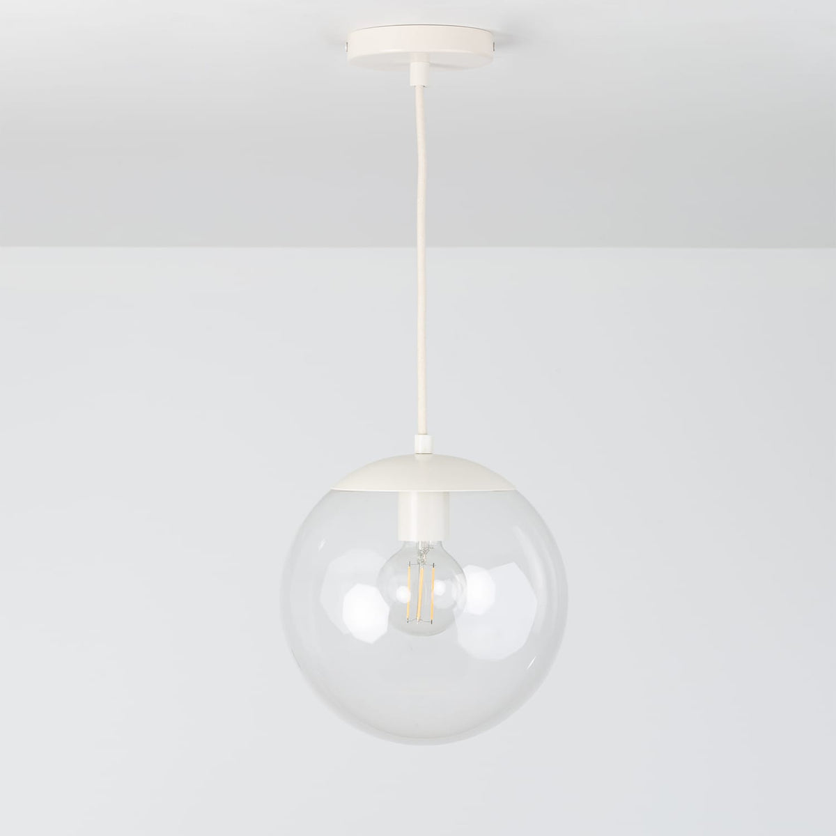 Boutique Mod Glass Globe Ceiling Pendant | 8", 10", 12"