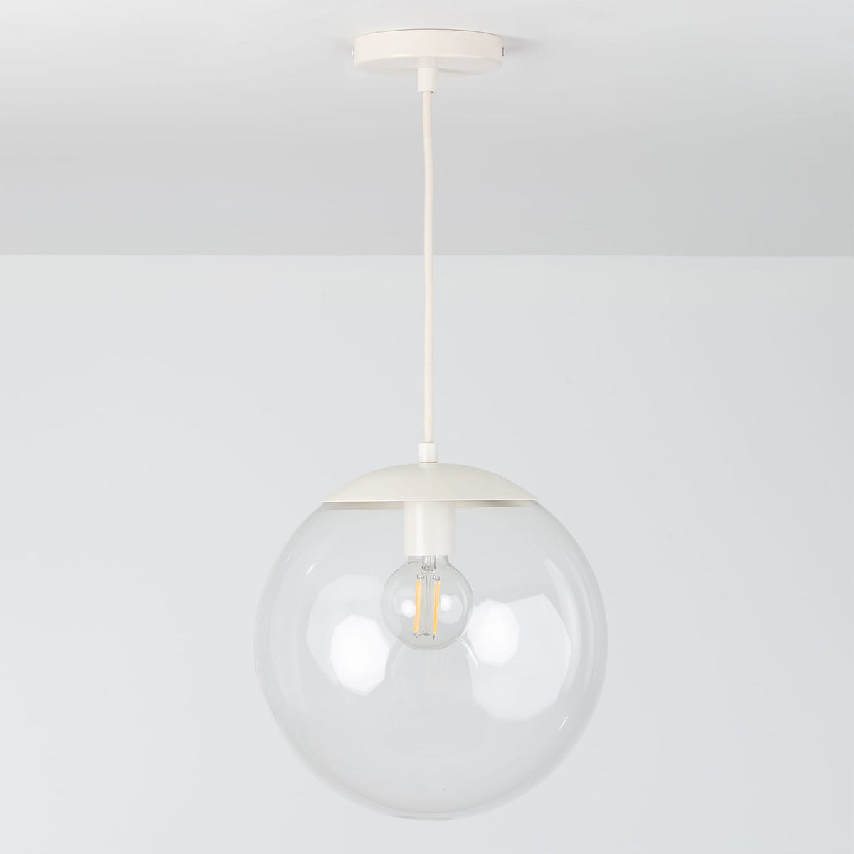 Boutique Mod Glass Globe Ceiling Pendant | 8", 10", 12"