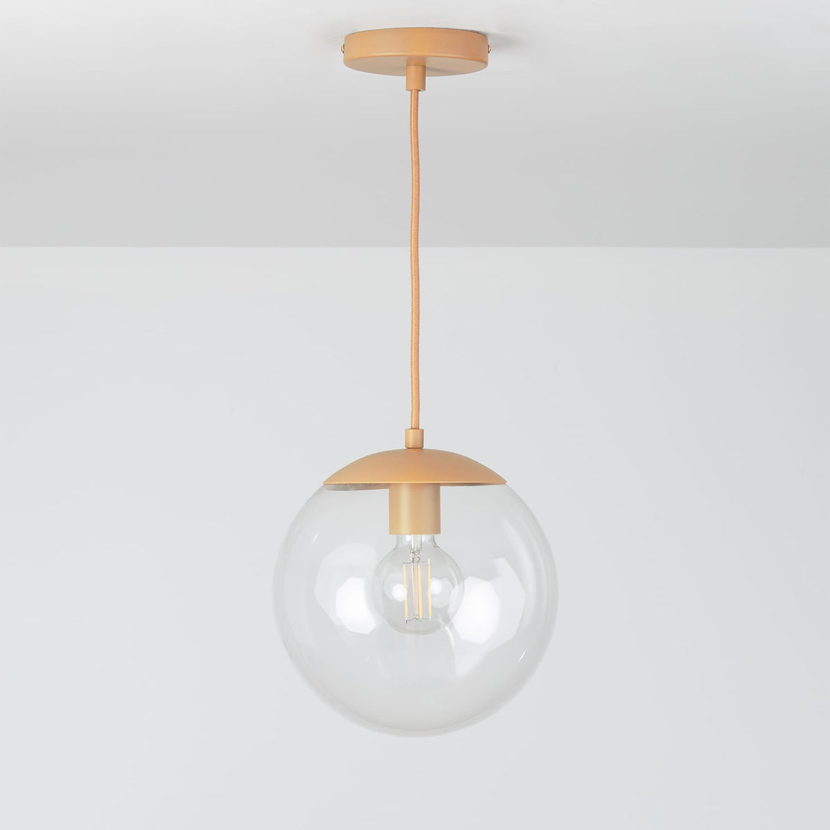 Boutique Mod Glass Globe Ceiling Pendant | 8", 10", 12"
