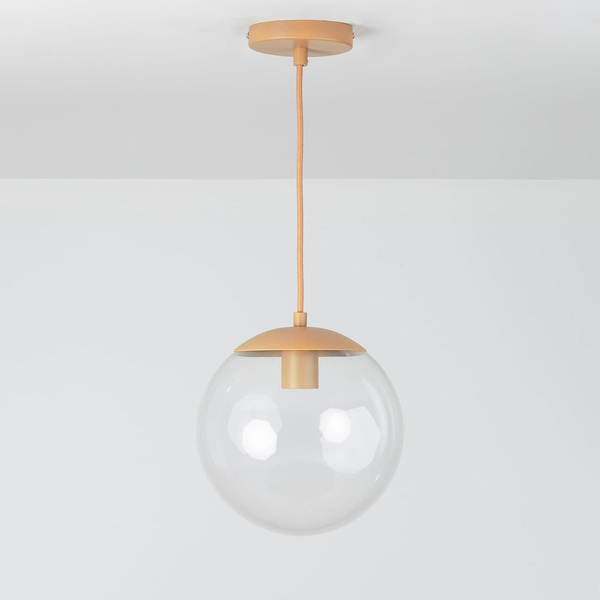 Boutique Mod Glass Globe Ceiling Pendant | 8", 10", 12" Palisade / 10in Clear