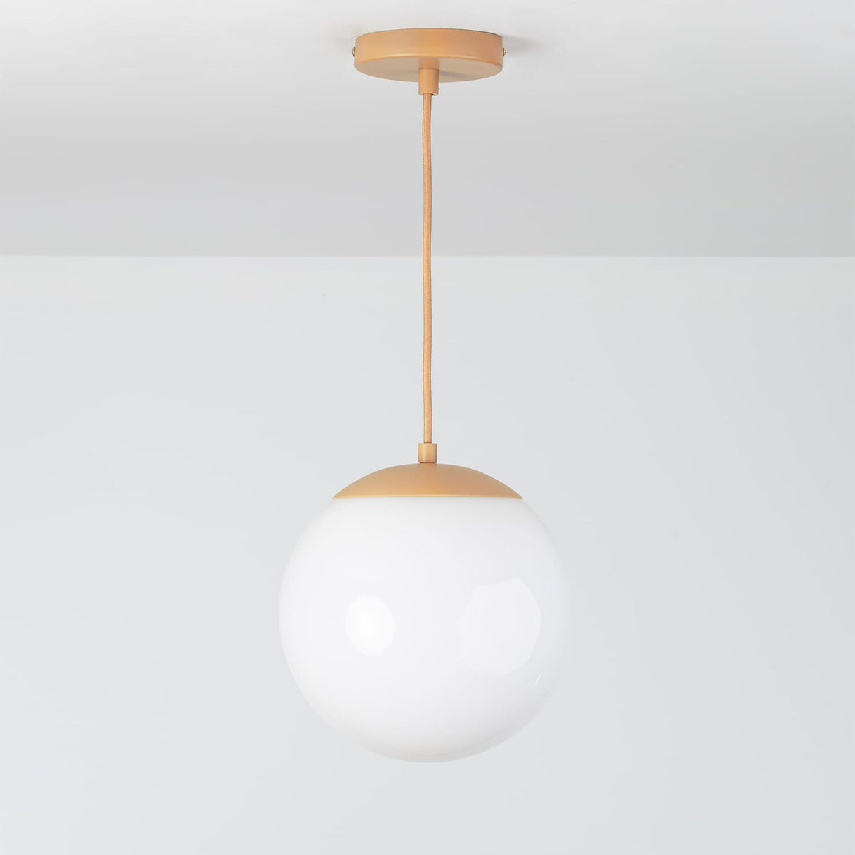 Boutique Mod Glass Globe Ceiling Pendant | 8", 10", 12" Palisade / 10in Milk