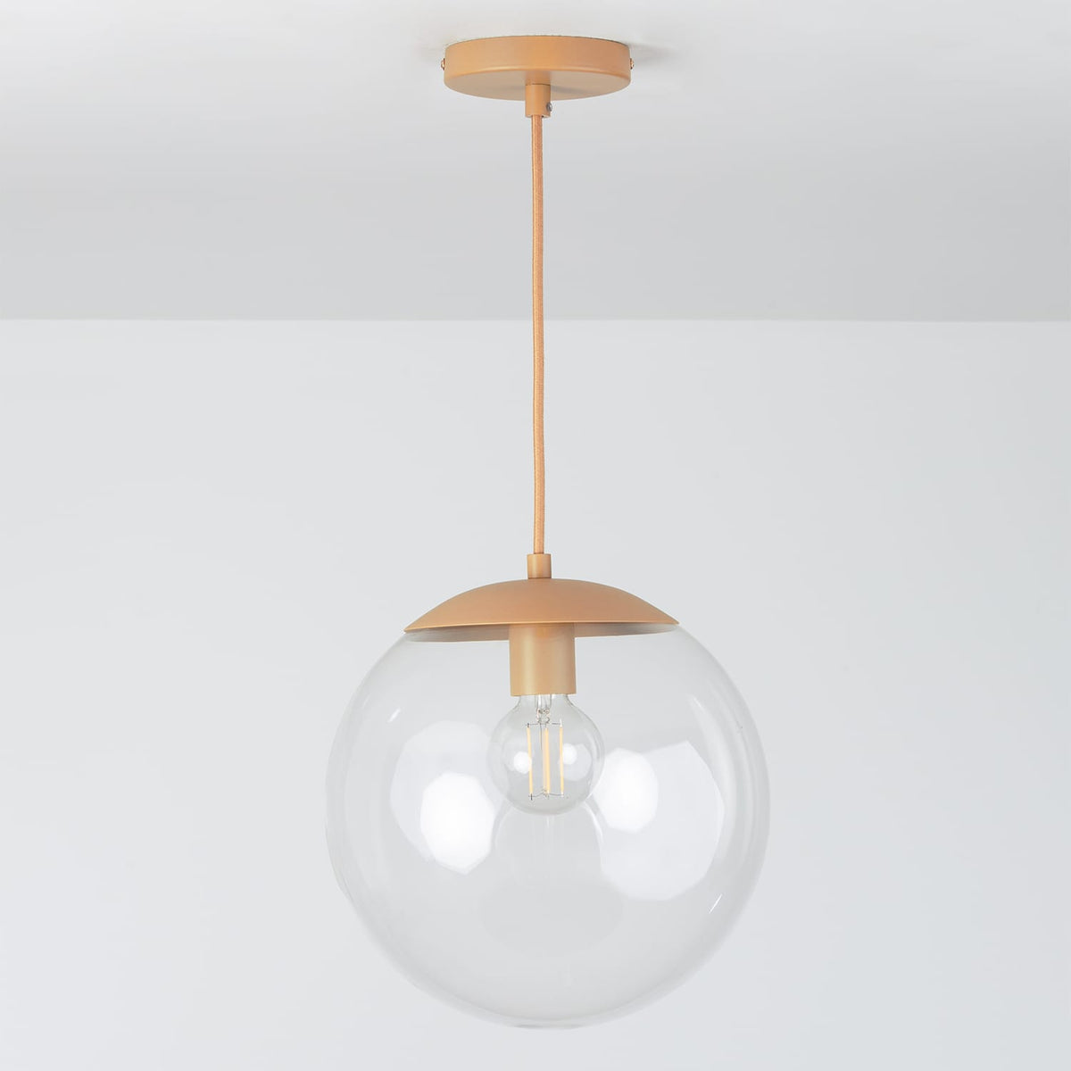 Boutique Mod Glass Globe Ceiling Pendant | 8", 10", 12"