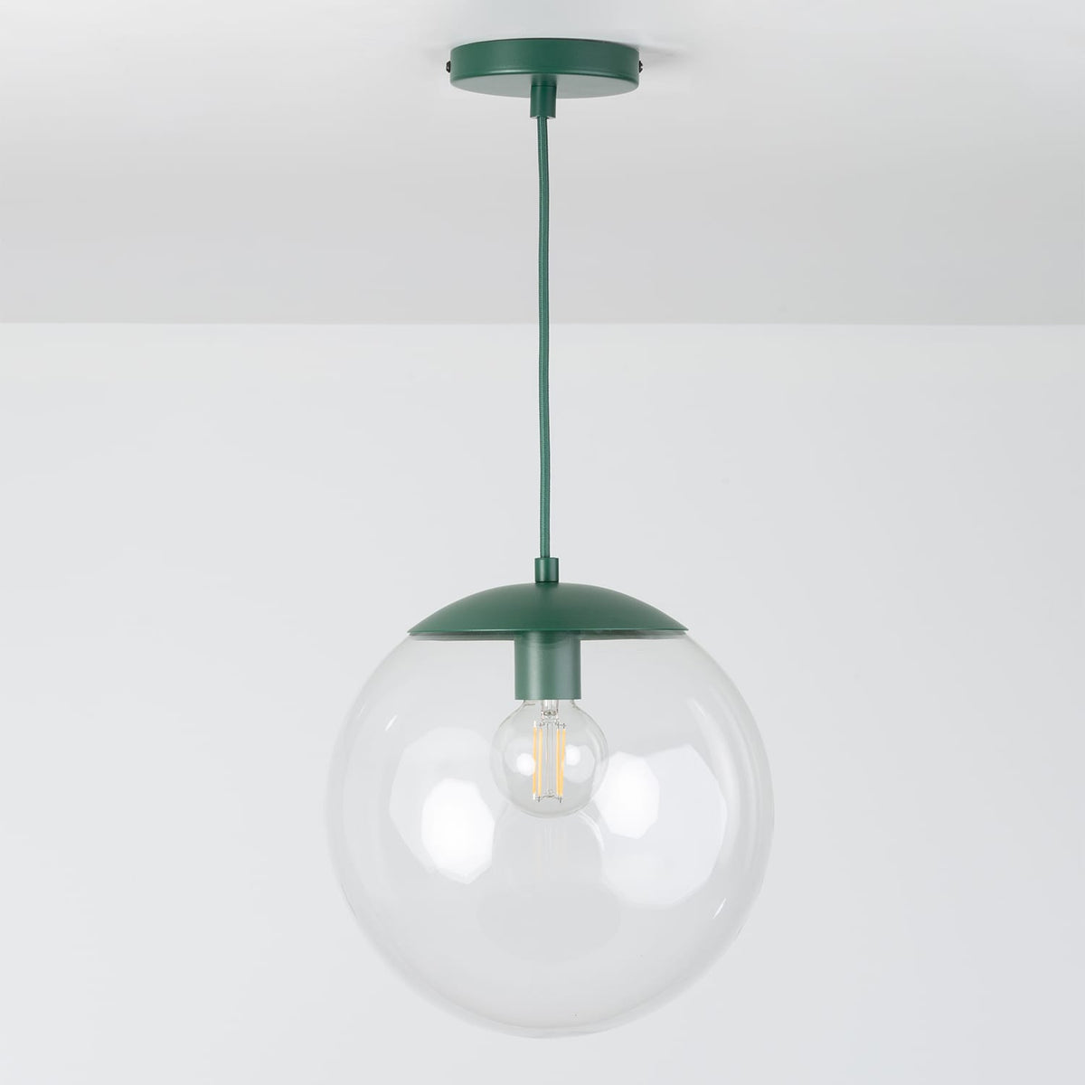 Boutique Mod Glass Globe Ceiling Pendant | 8", 10", 12"