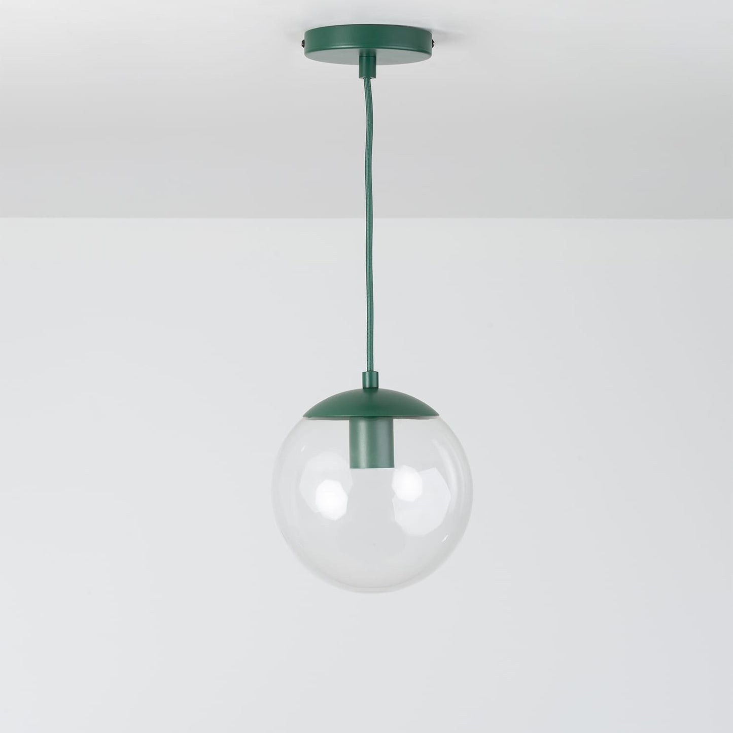 Boutique Mod Glass Globe Ceiling Pendant | 8”