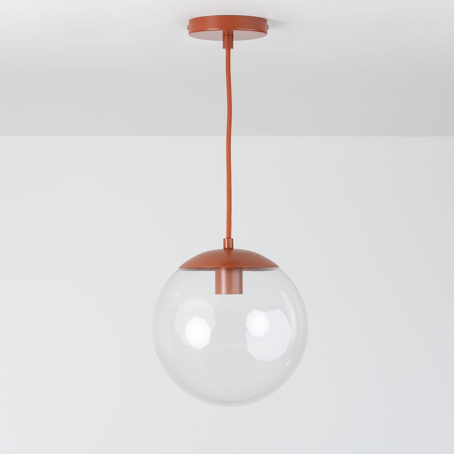Boutique Mod Glass Globe Ceiling Pendant - 10”