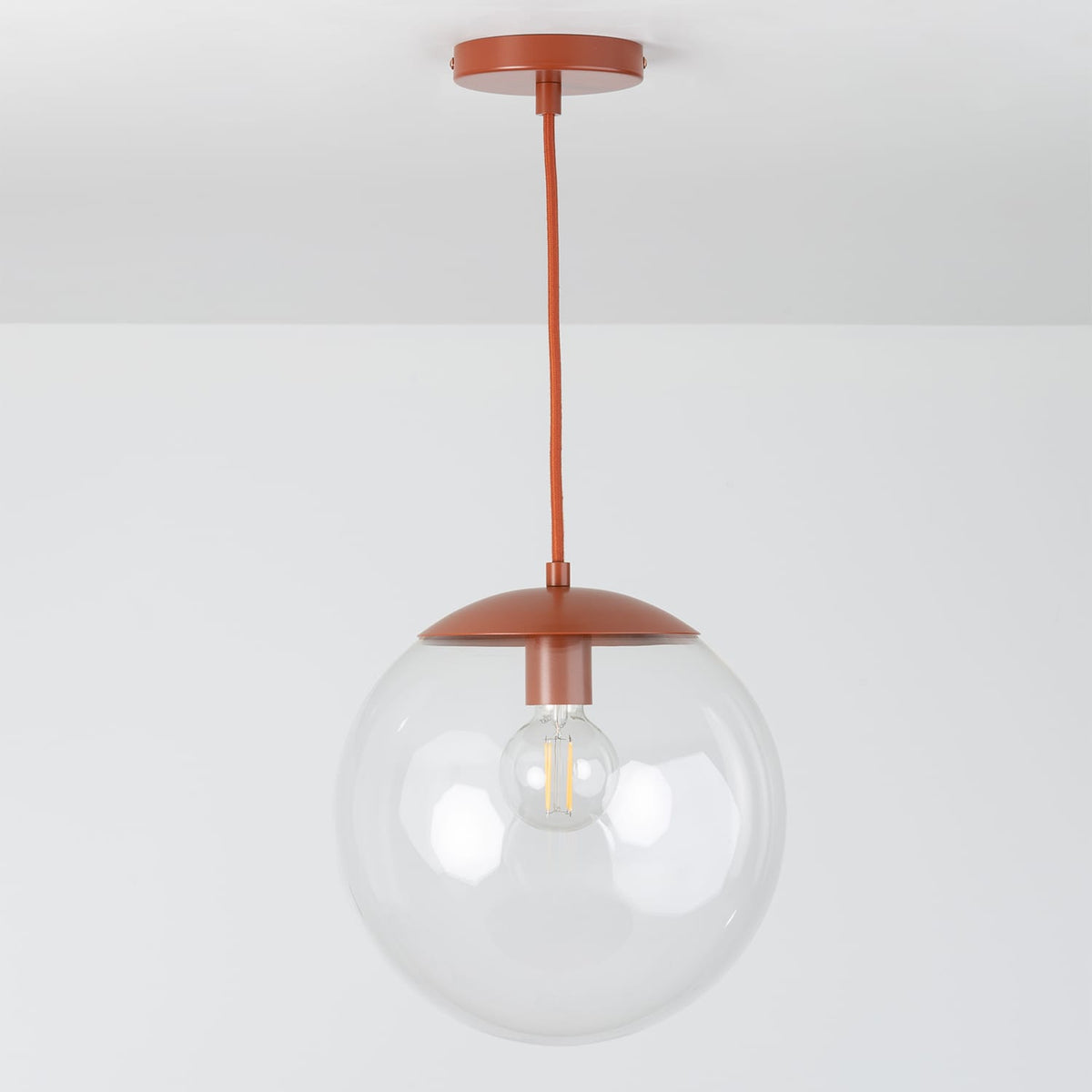 Boutique Mod Glass Globe Ceiling Pendant | 8", 10", 12"