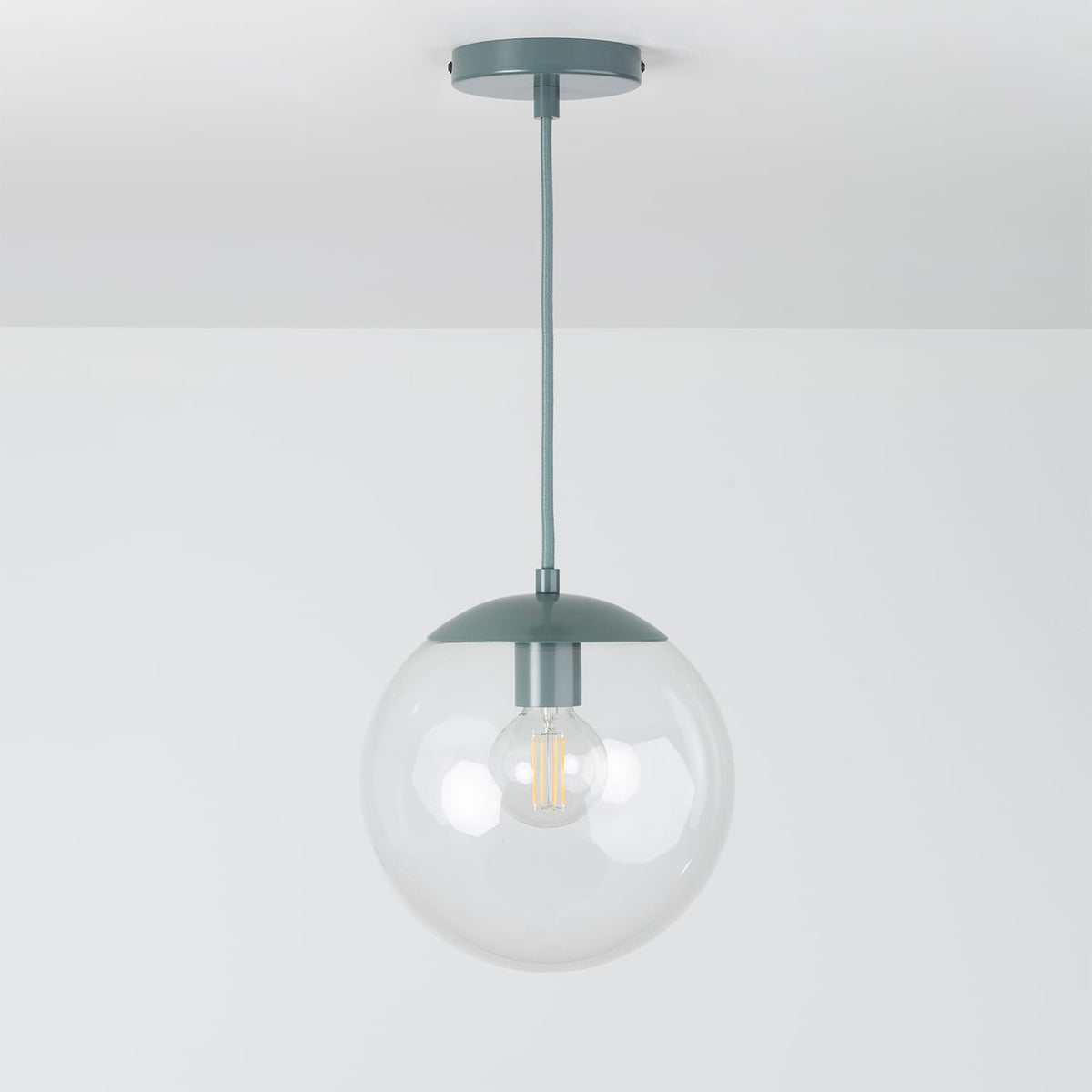 Boutique Mod Glass Globe Ceiling Pendant | 8", 10", 12"