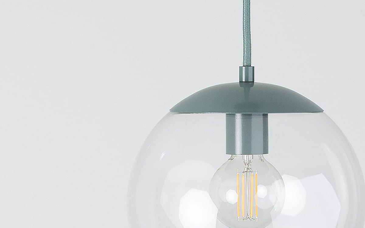 Boutique Mod Glass Globe Ceiling Pendant | 8", 10", 12"
