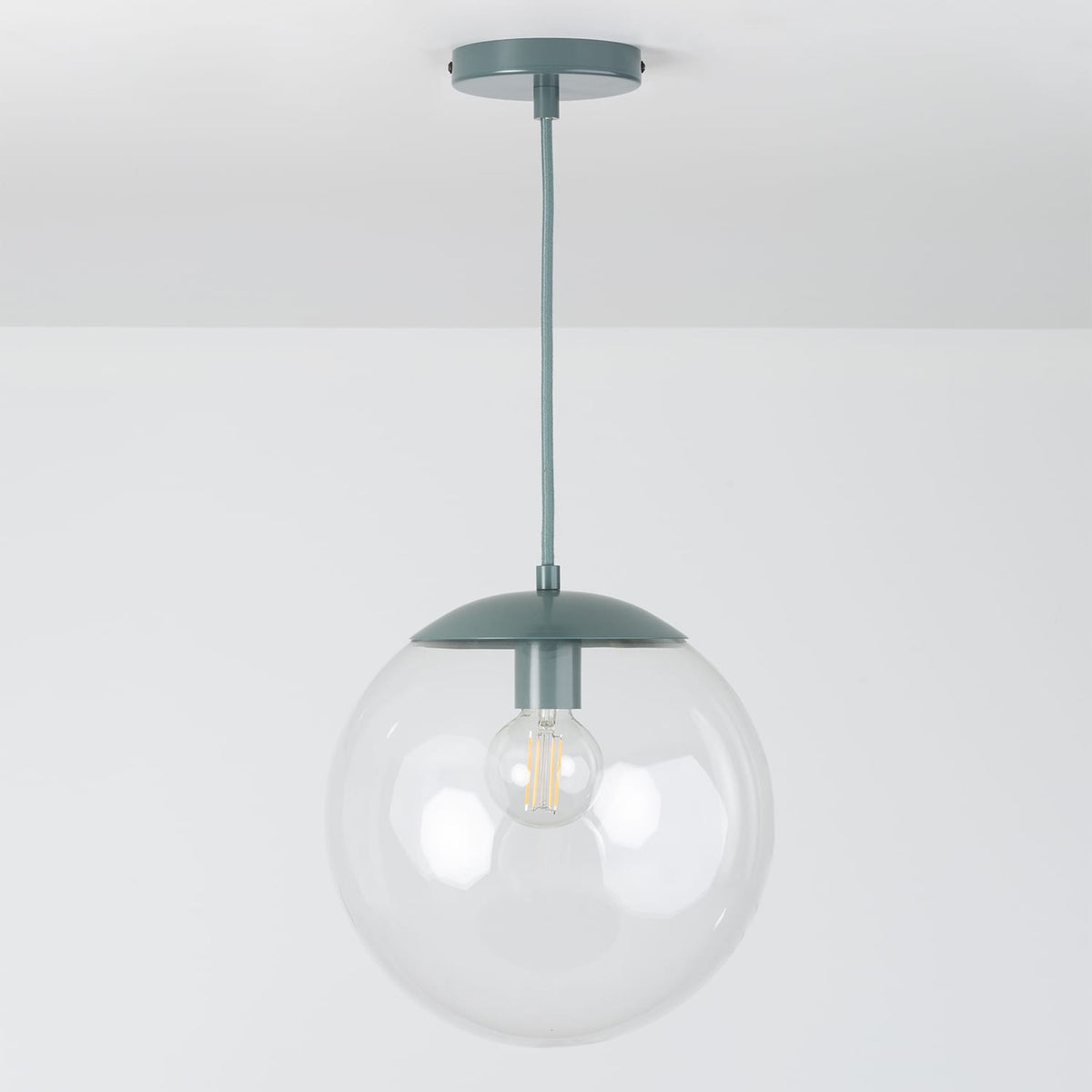 Boutique Mod Glass Globe Ceiling Pendant | 8", 10", 12"