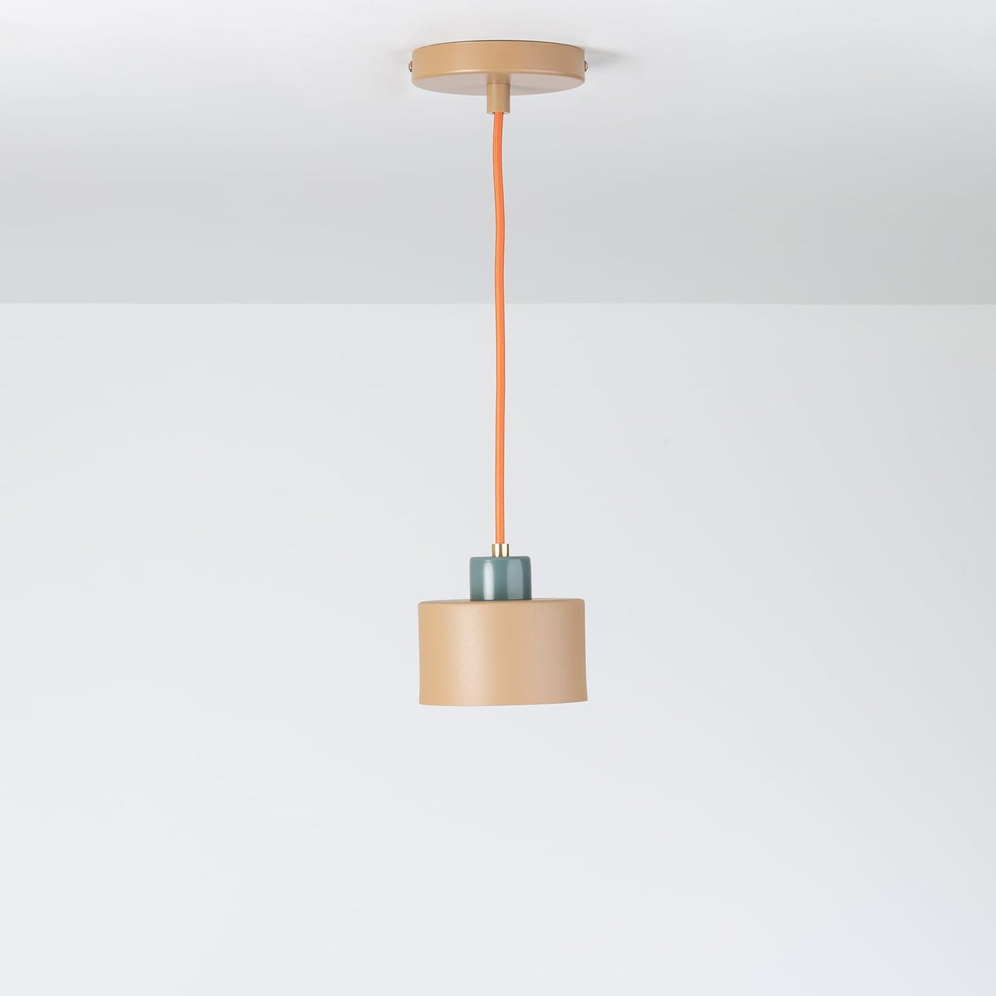 Boutique Color Block Puck Ceiling Pendant