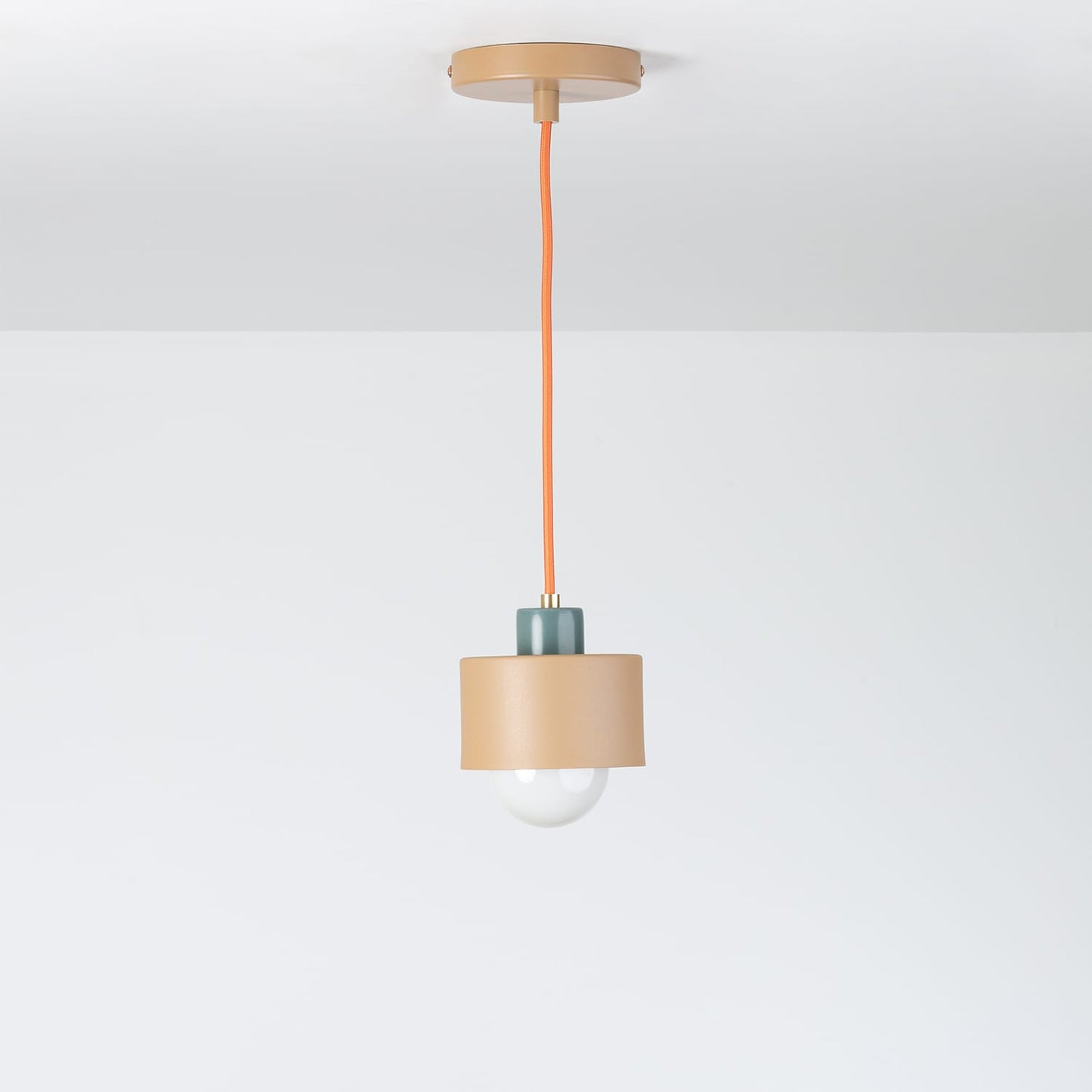 Boutique Color Block Puck Ceiling Pendant