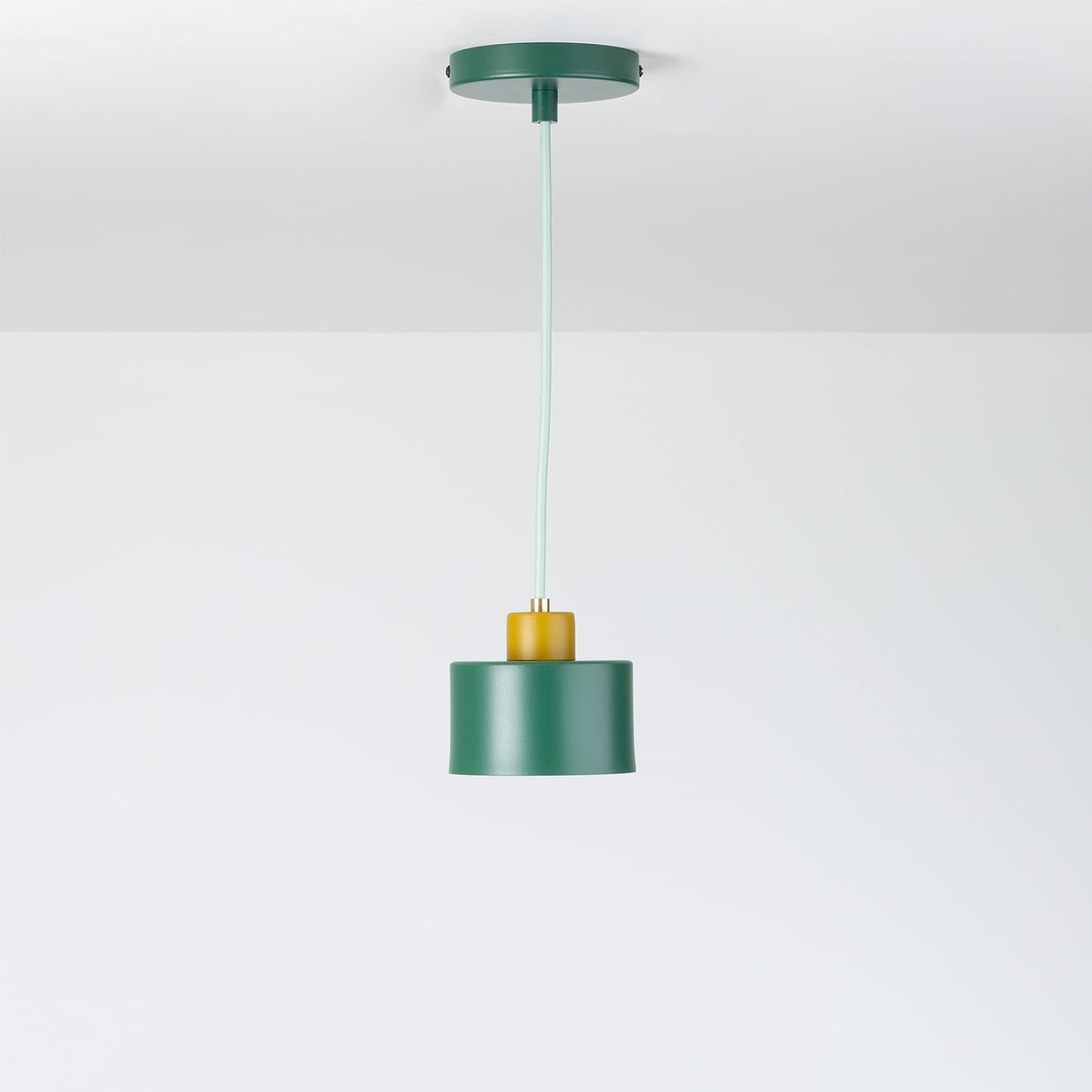 Boutique Color Block Puck Ceiling Pendant