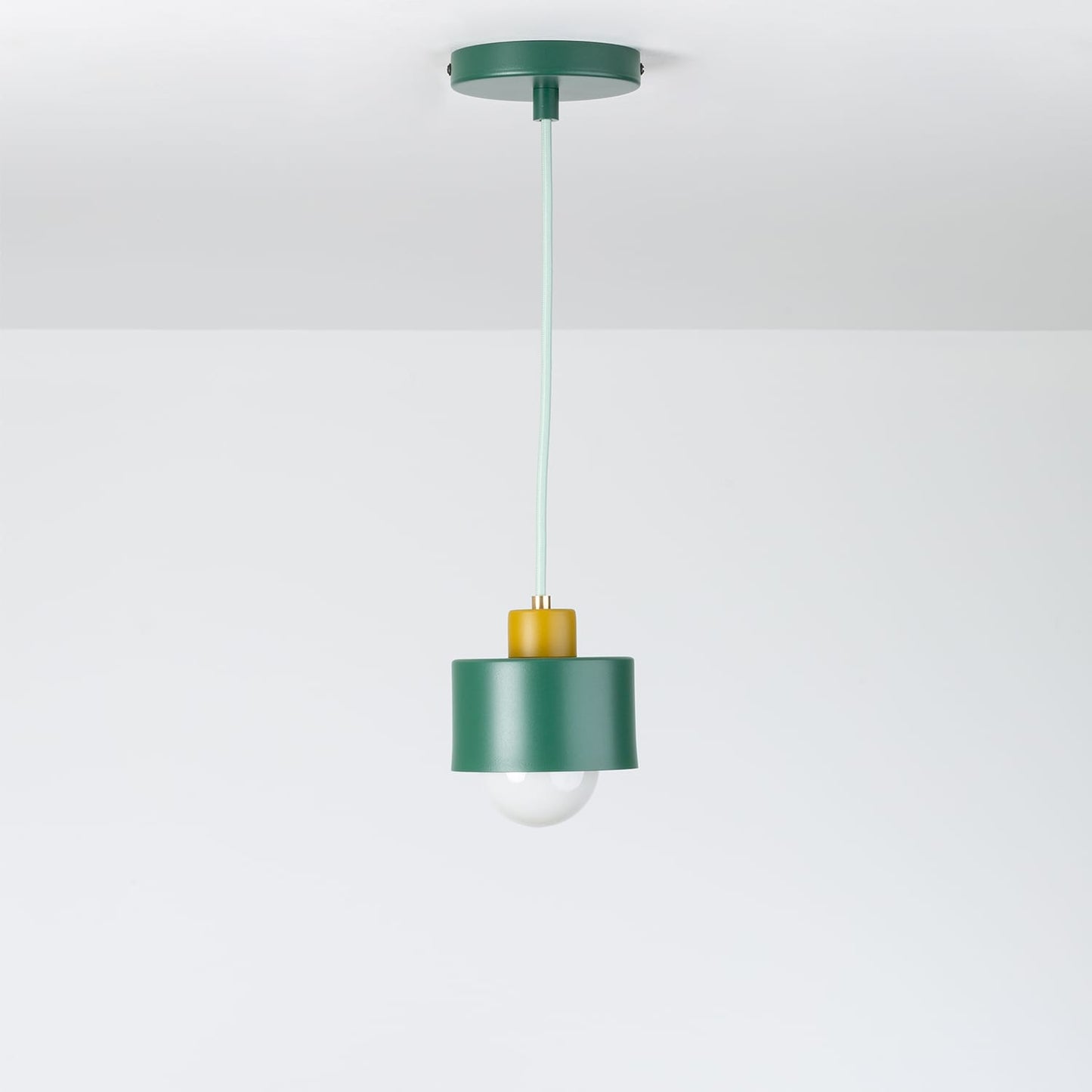 Boutique Color Block Puck Ceiling Pendant