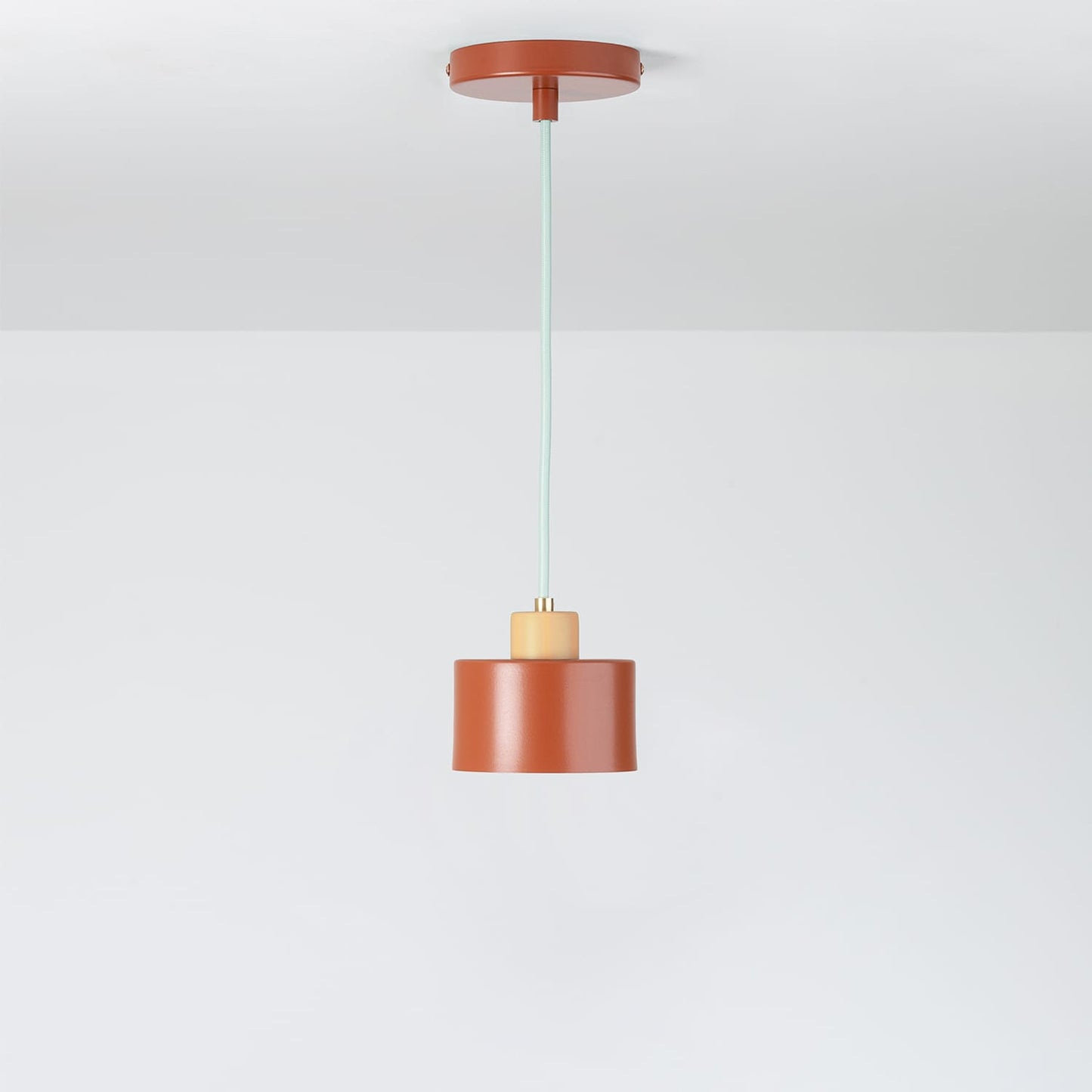 Boutique Color Block Puck Ceiling Pendant