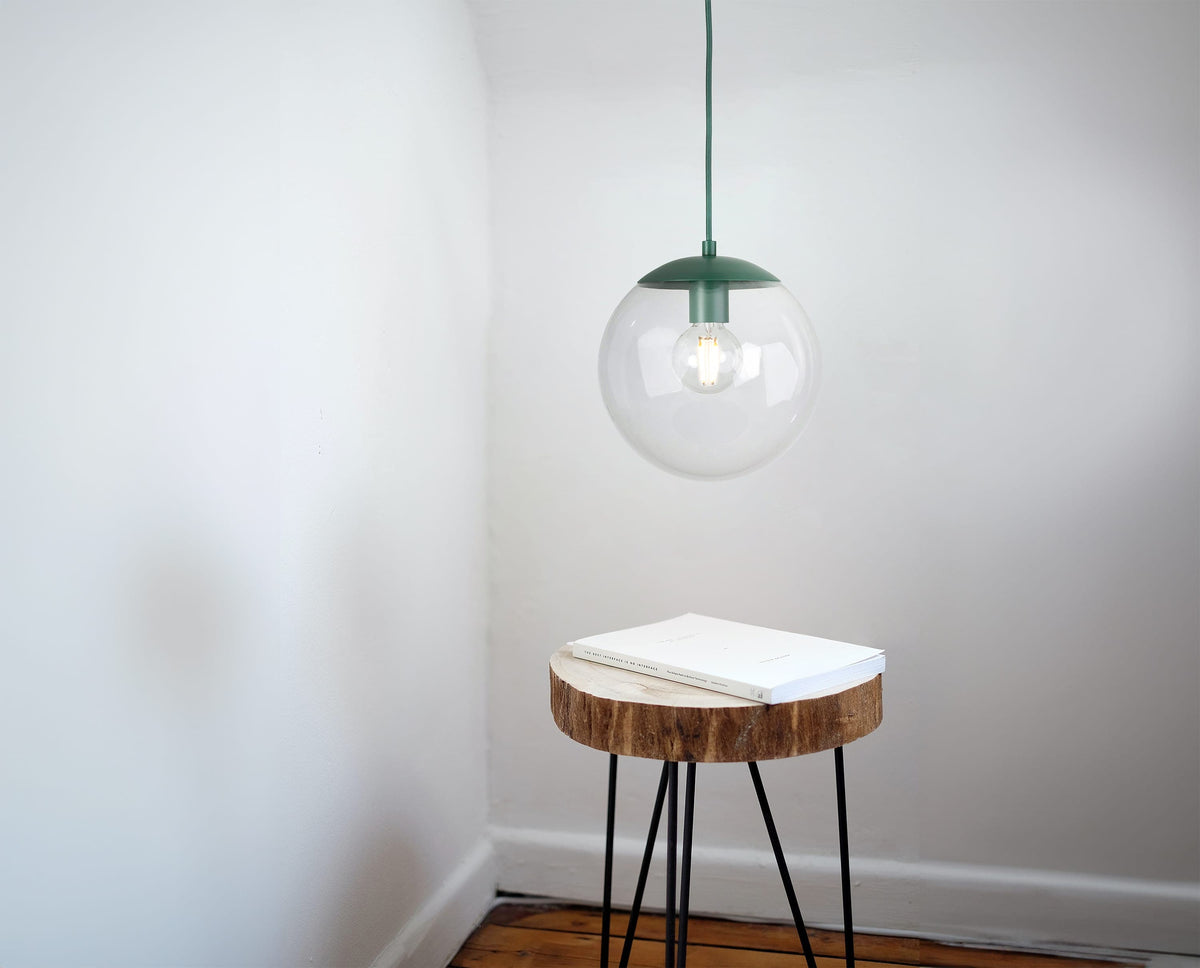 Boutique Mod Glass Globe Ceiling Pendant | 8", 10", 12"