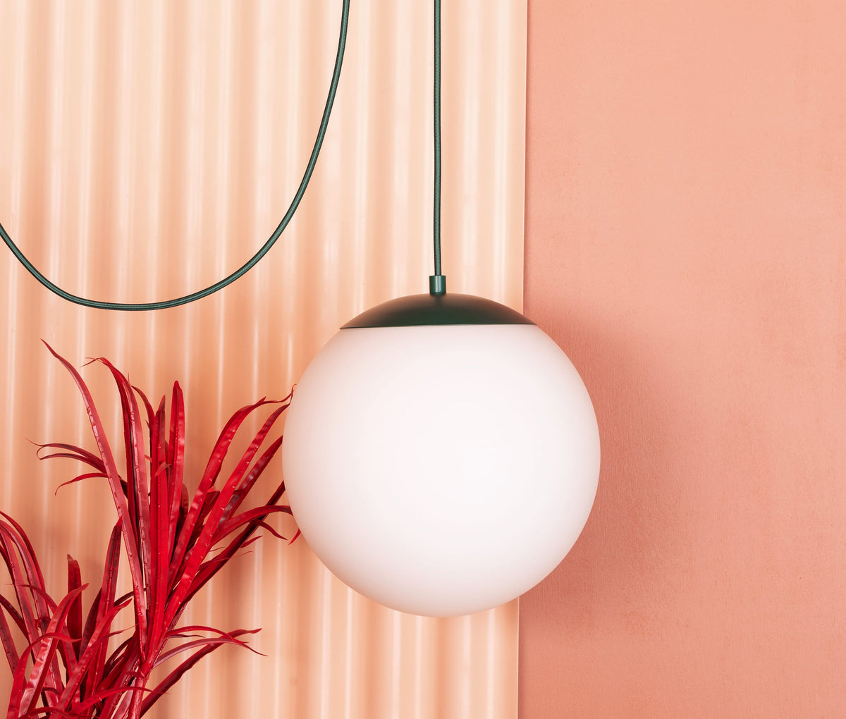 Boutique Mod Glass Globe Ceiling Pendant | 8", 10", 12"