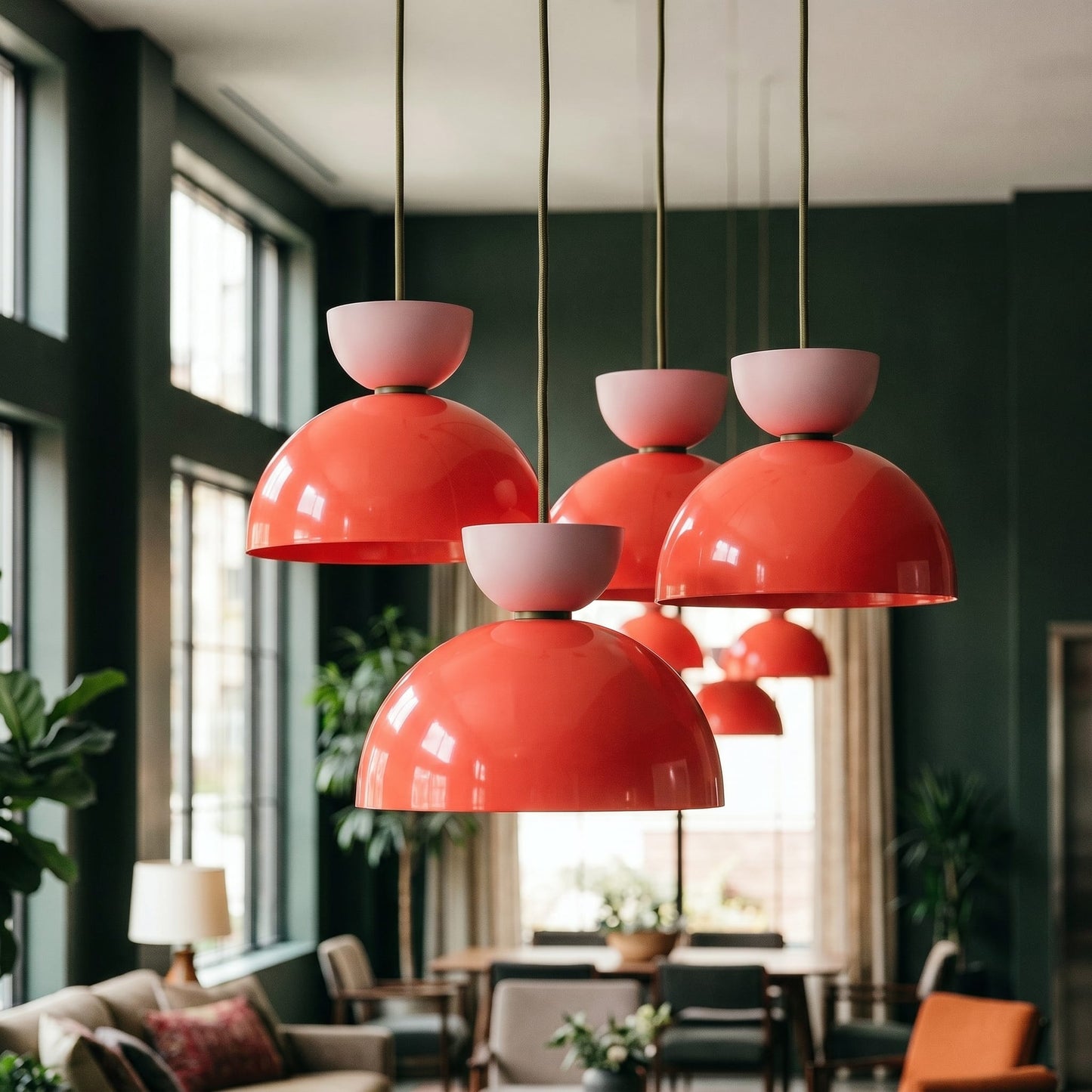 Horizon Dome Strata AiO Pendant - Chroma Color Block
