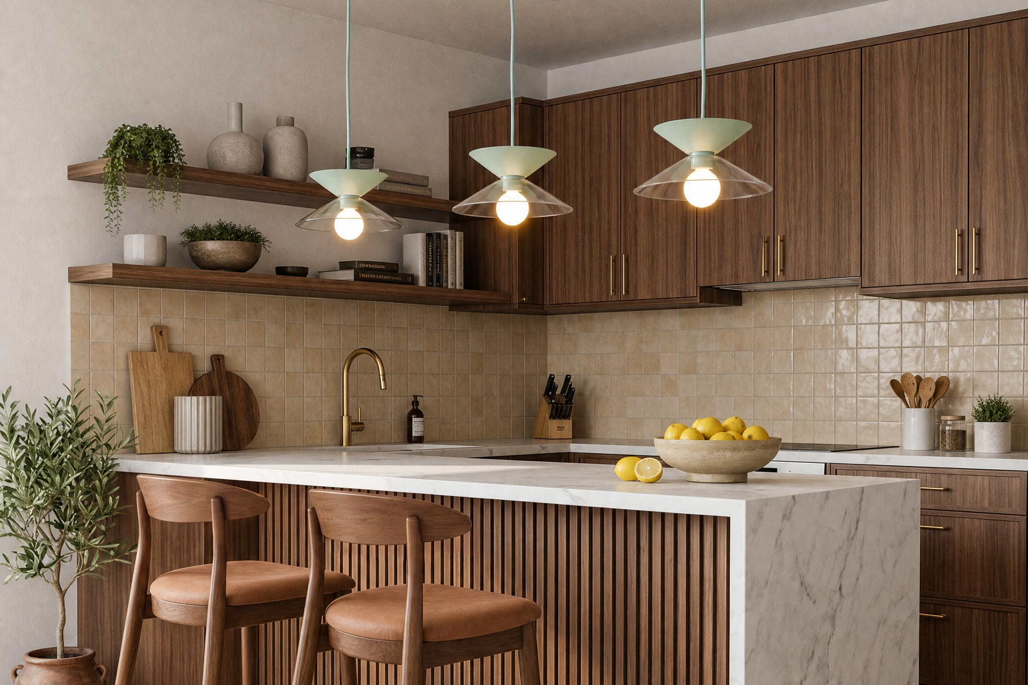 Glass Slope Strata AiO Pendant - Chroma Studio