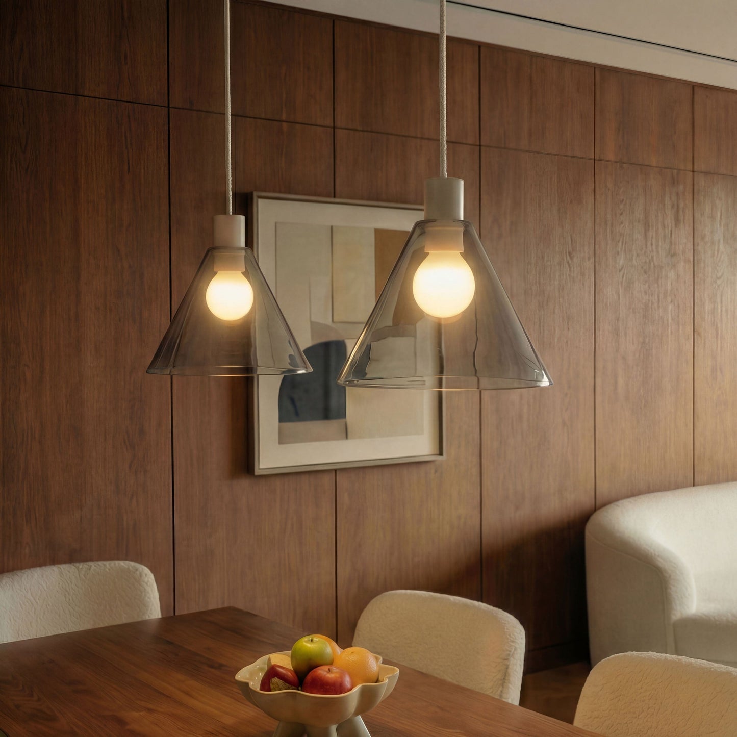 Boutique AiO Glass Cone Ceiling Pendant | 6in or 11in