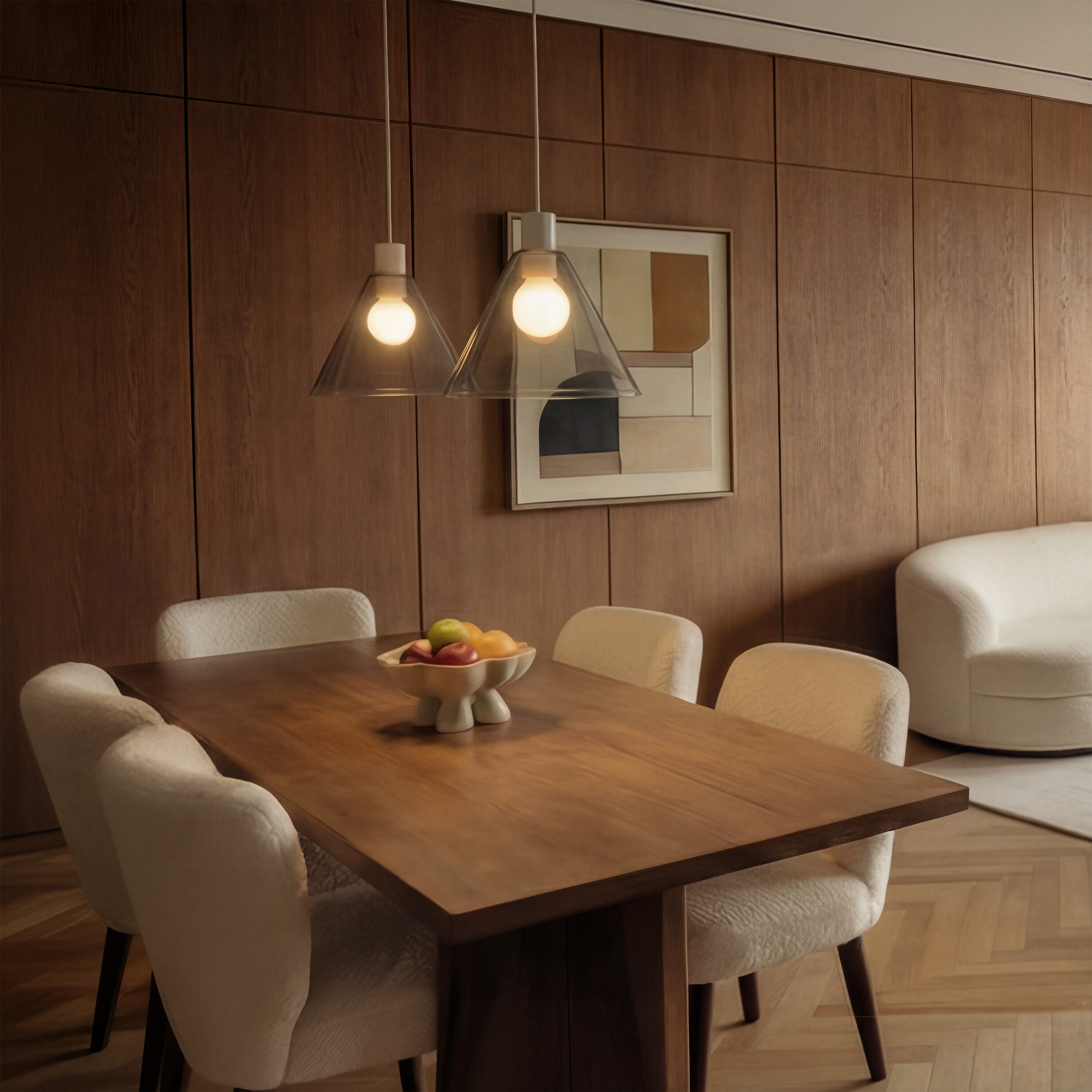 Boutique AiO Glass Cone Ceiling Pendant | 6in or 11in