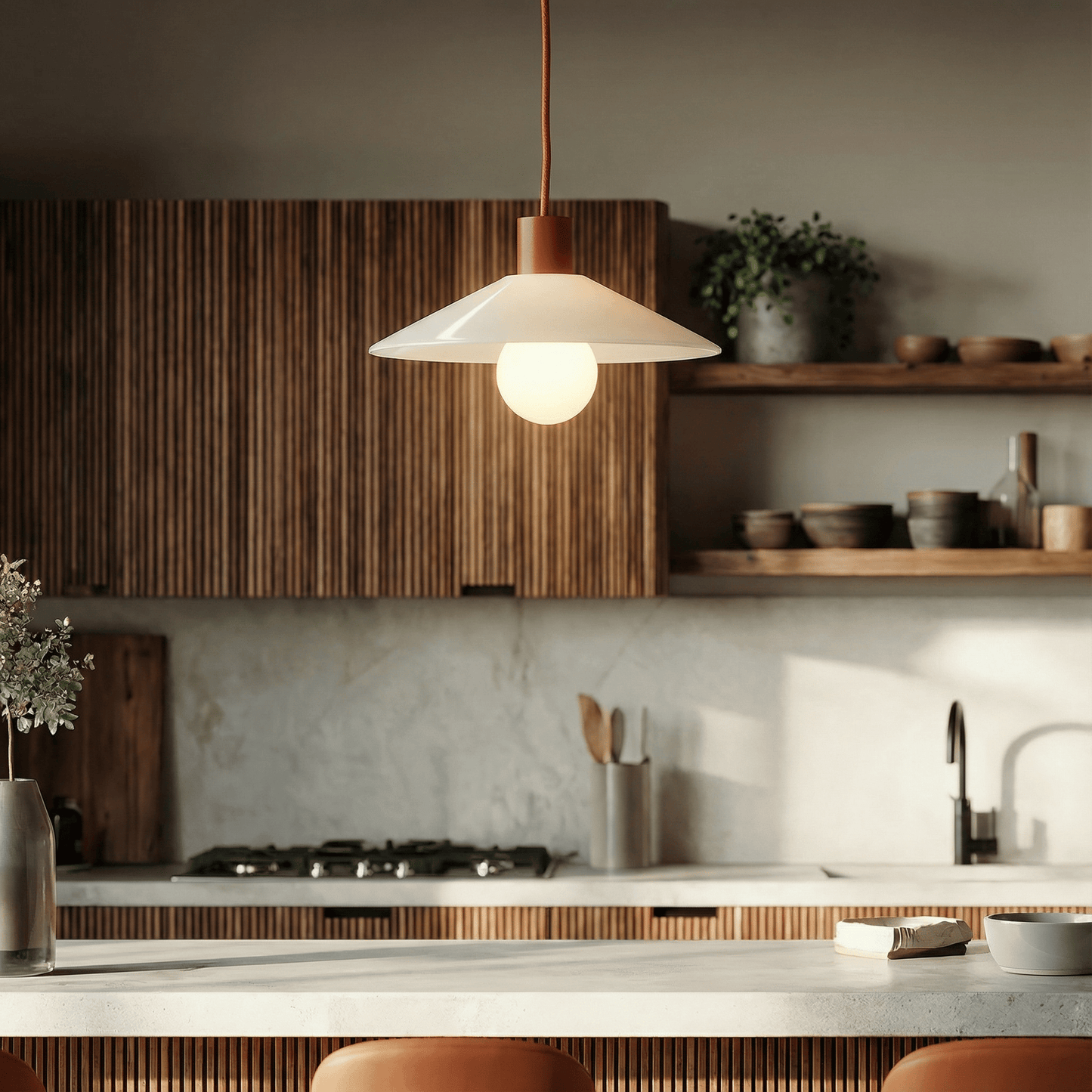 Boutique AiO Glass Slope Ceiling Pendant