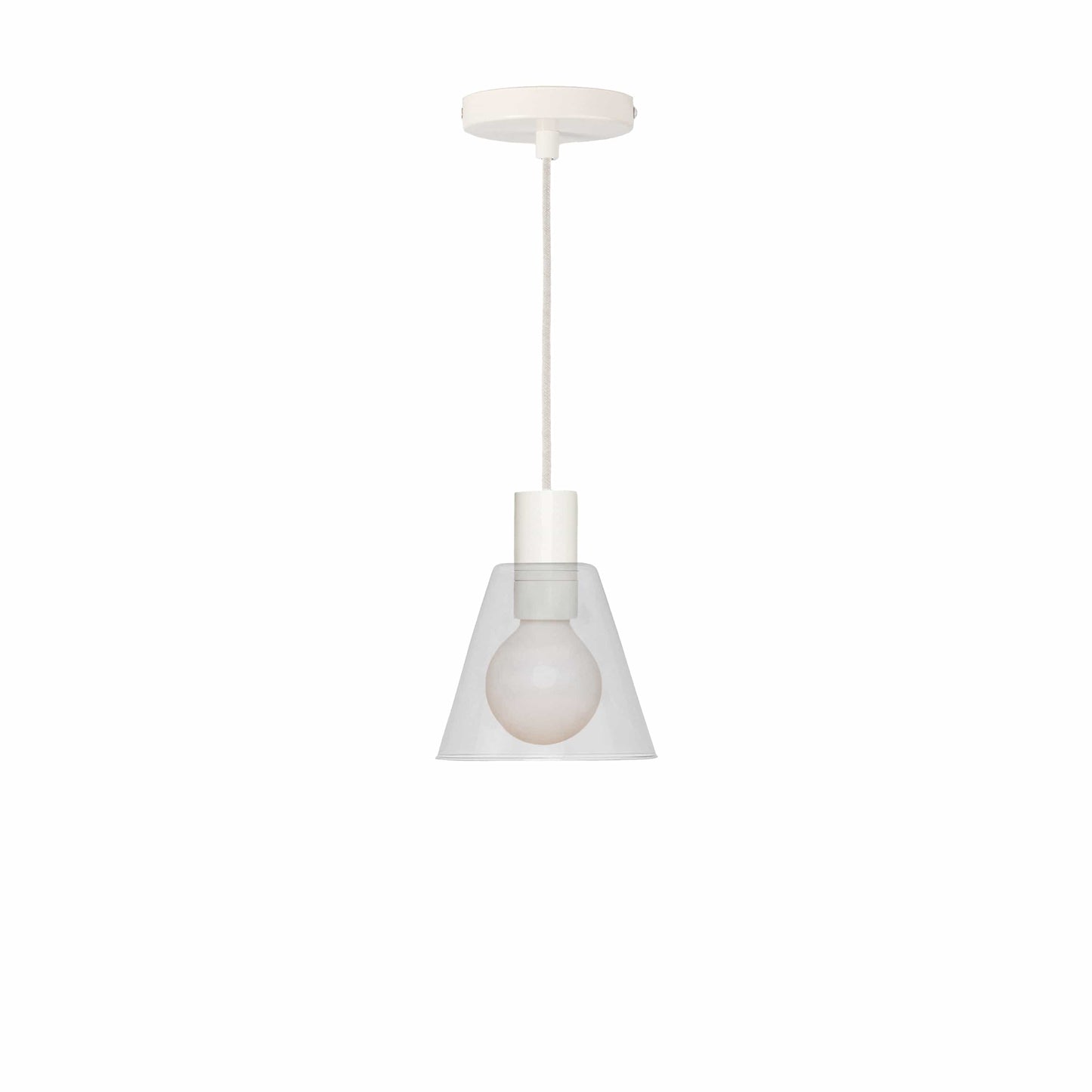 Boutique AiO Glass Cone Ceiling Pendant | 6in or 11in