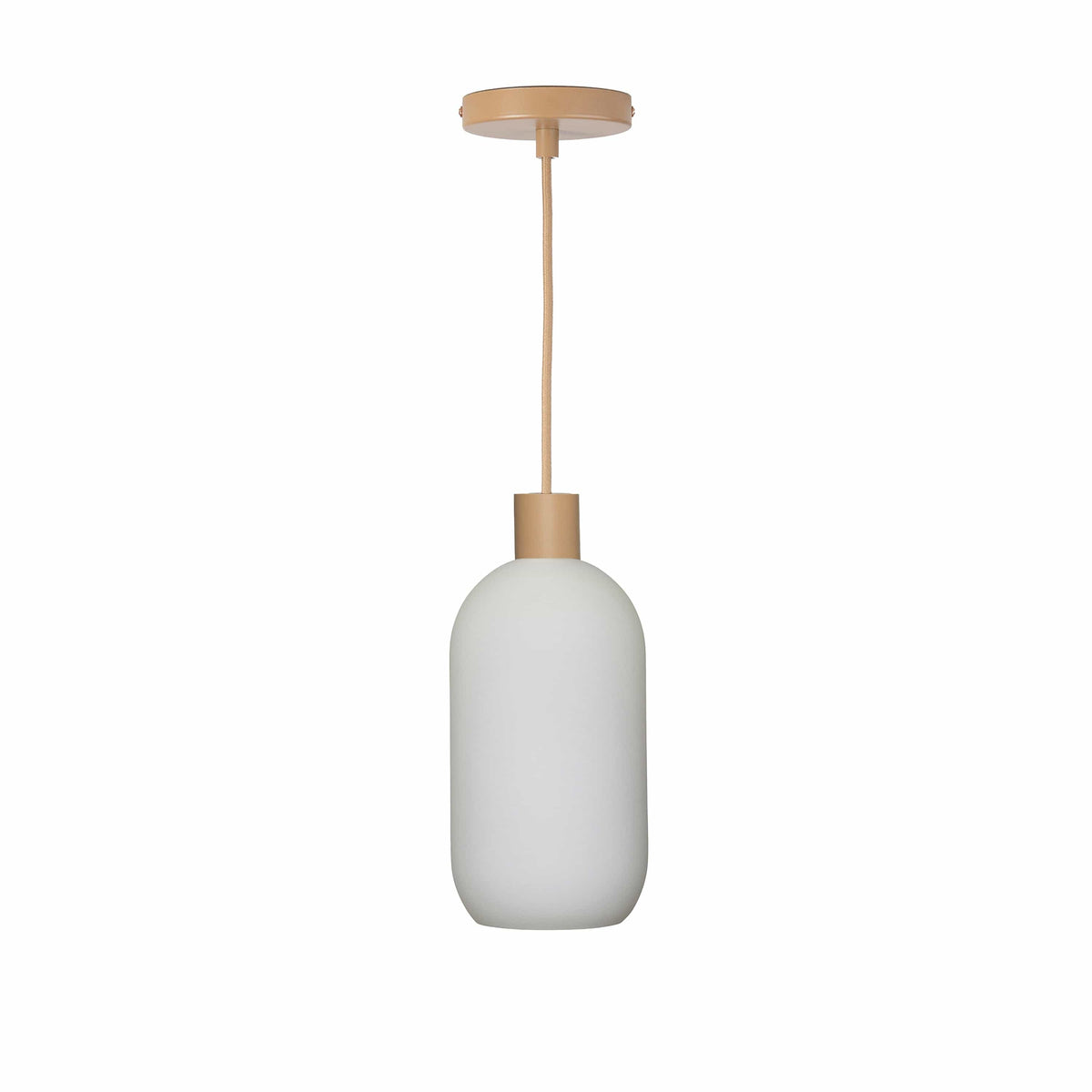Glass Pill AiO Pendant - Chroma Studio Latte / Matte White