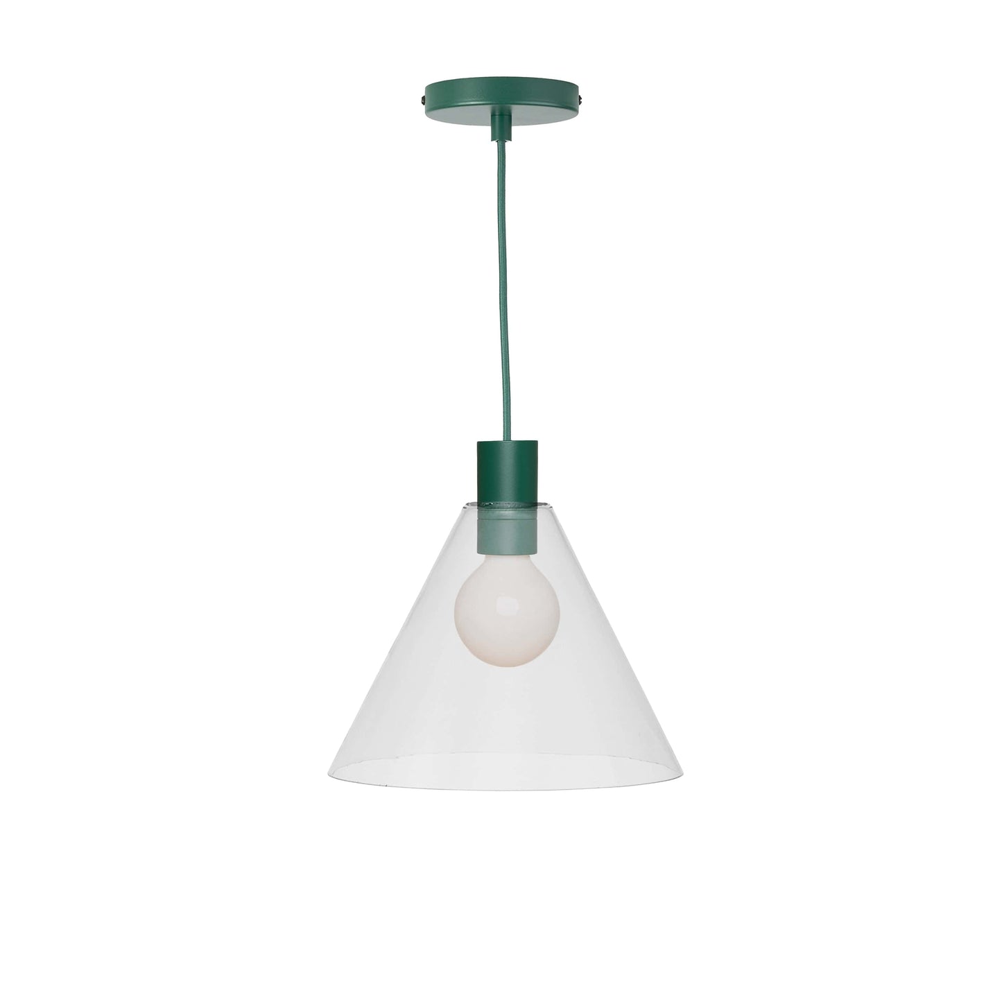 Boutique AiO Glass Cone Ceiling Pendant | 6in or 11in