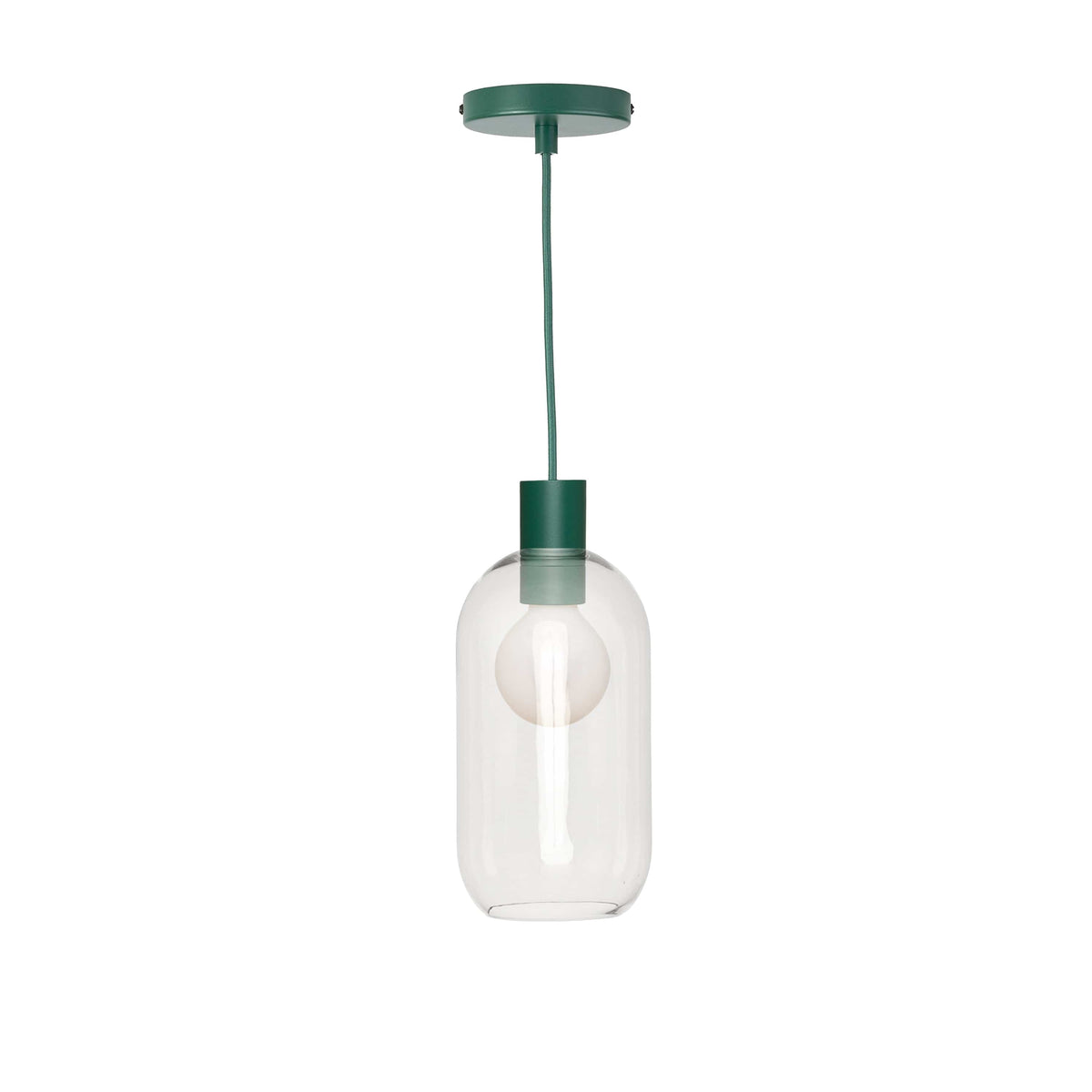 Glass Pill AiO Pendant - Chroma Studio Pine / Clear