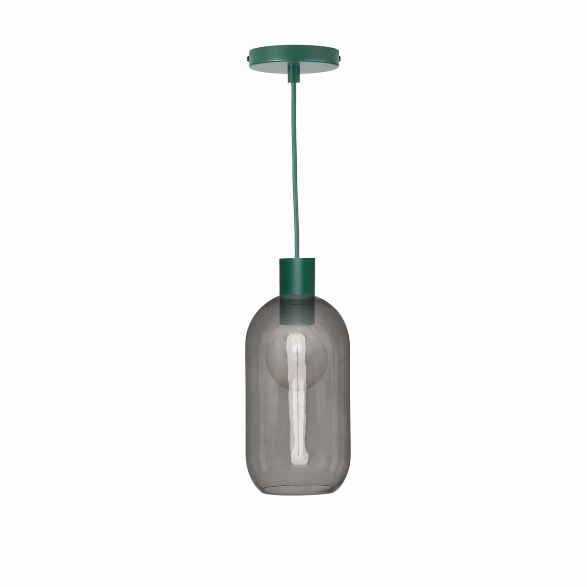 Glass Pill AiO Pendant - Chroma Studio Pine / Smoke