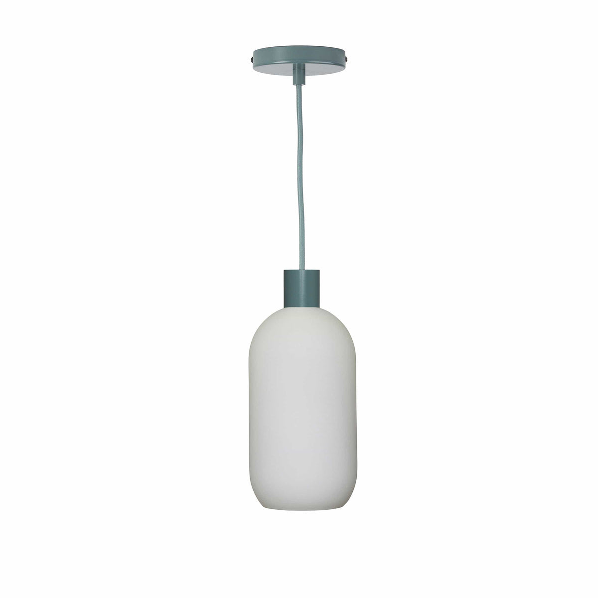 Glass Pill AiO Pendant - Chroma Studio Slate / Matte White