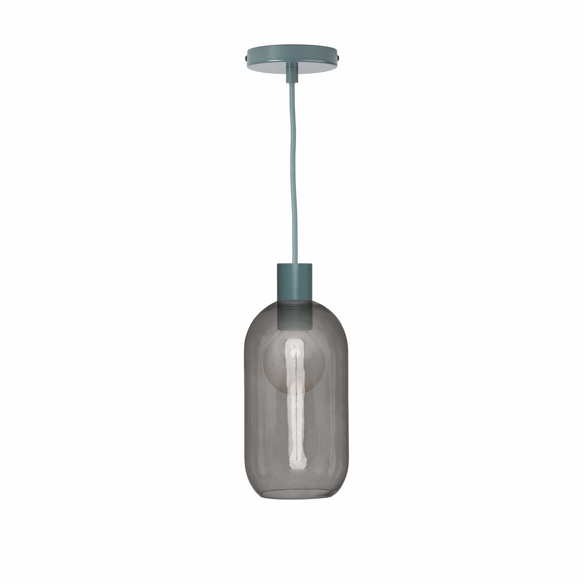 Glass Pill AiO Pendant - Chroma Studio Slate / Smoke