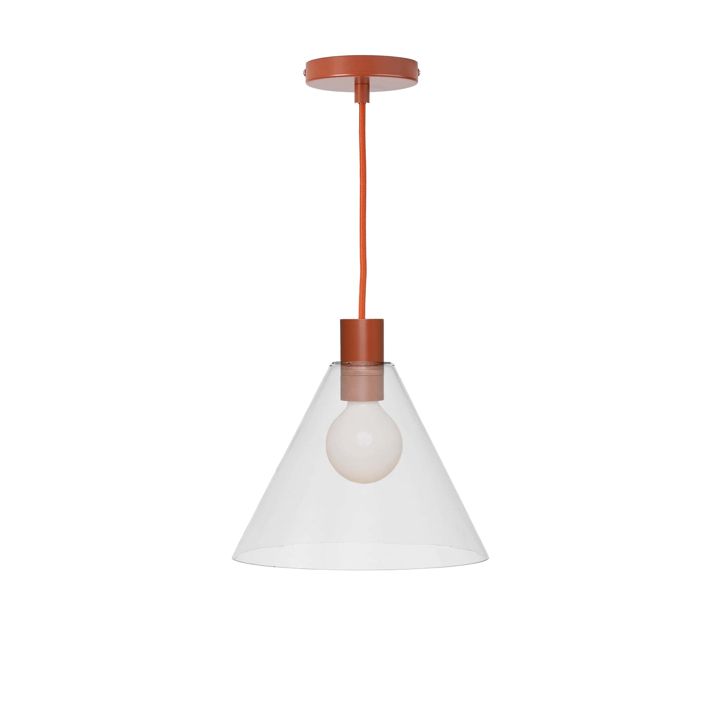 Boutique AiO Glass Cone Ceiling Pendant | 6in or 11in