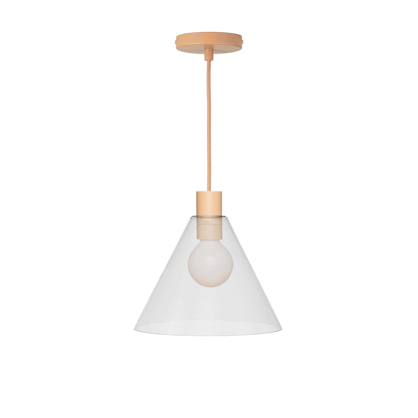 Boutique AiO Glass Cone Ceiling Pendant | 6in or 11in