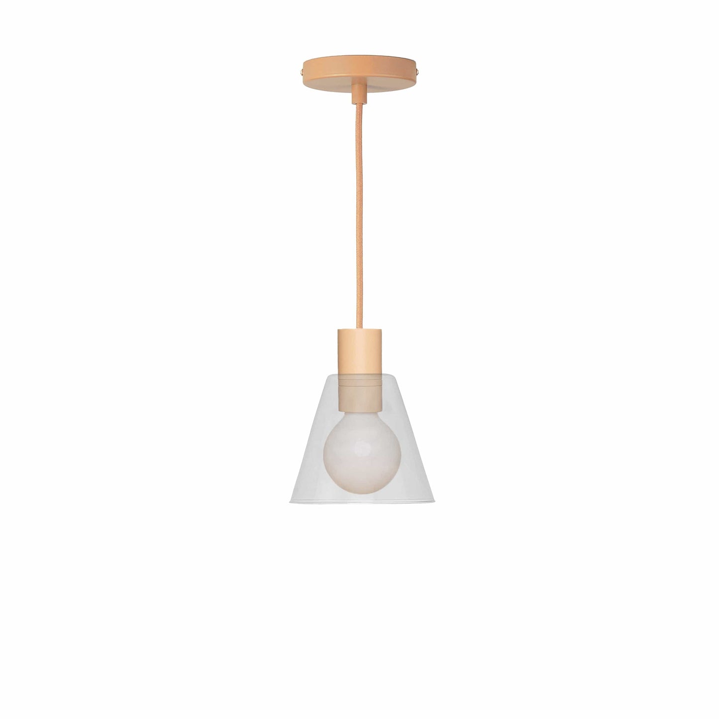 Boutique AiO Glass Cone Ceiling Pendant | 6in or 11in