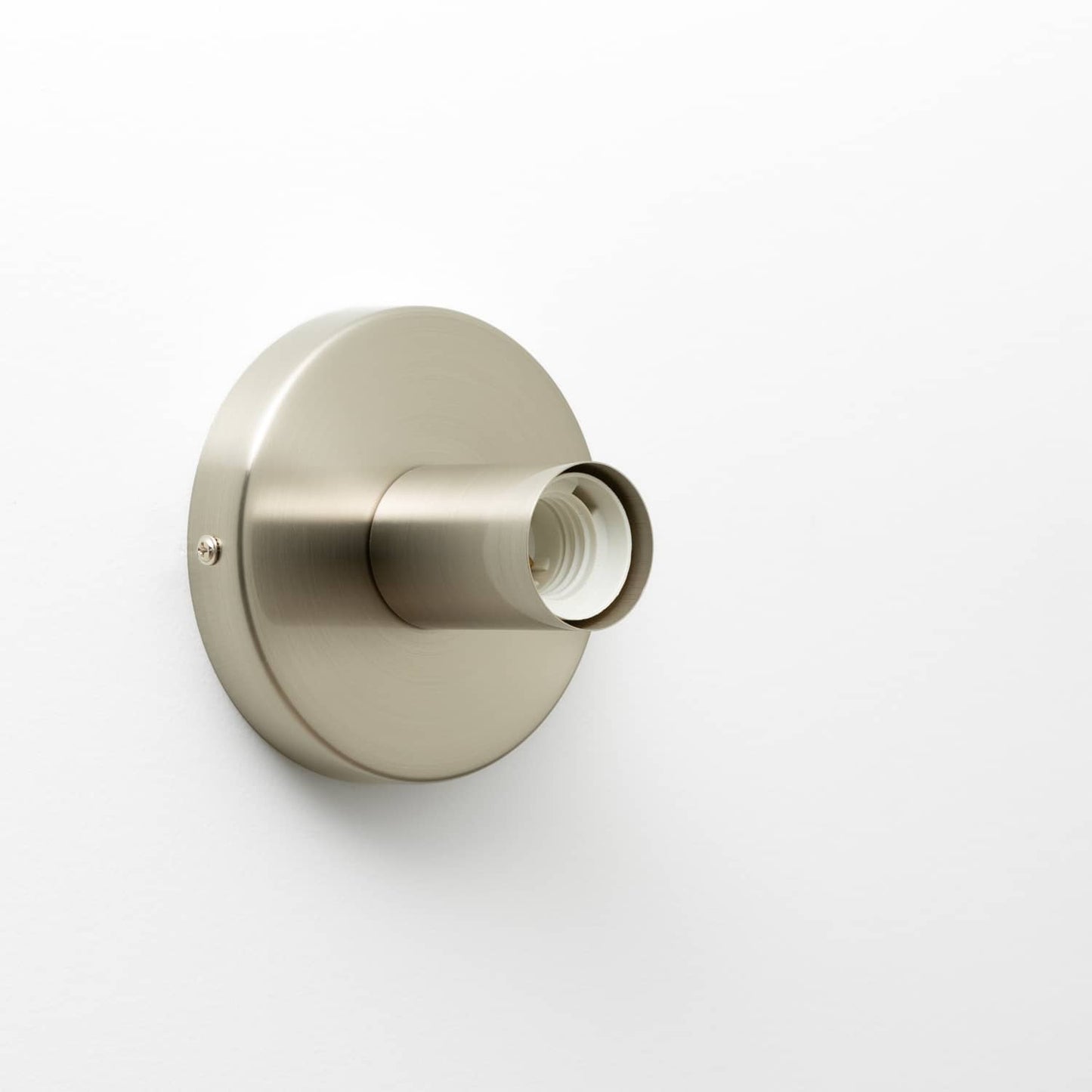 Button Light in Brushed Nickel finish