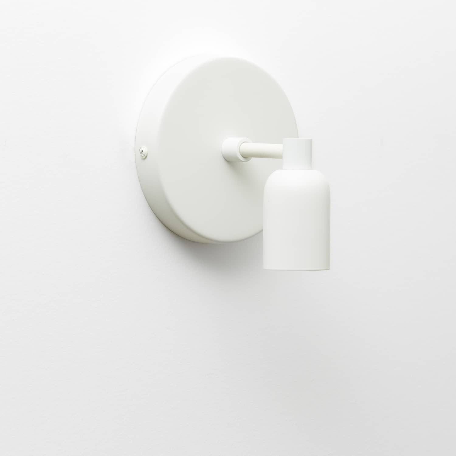 Junction Mini Solo Sconce in Matte White finish 