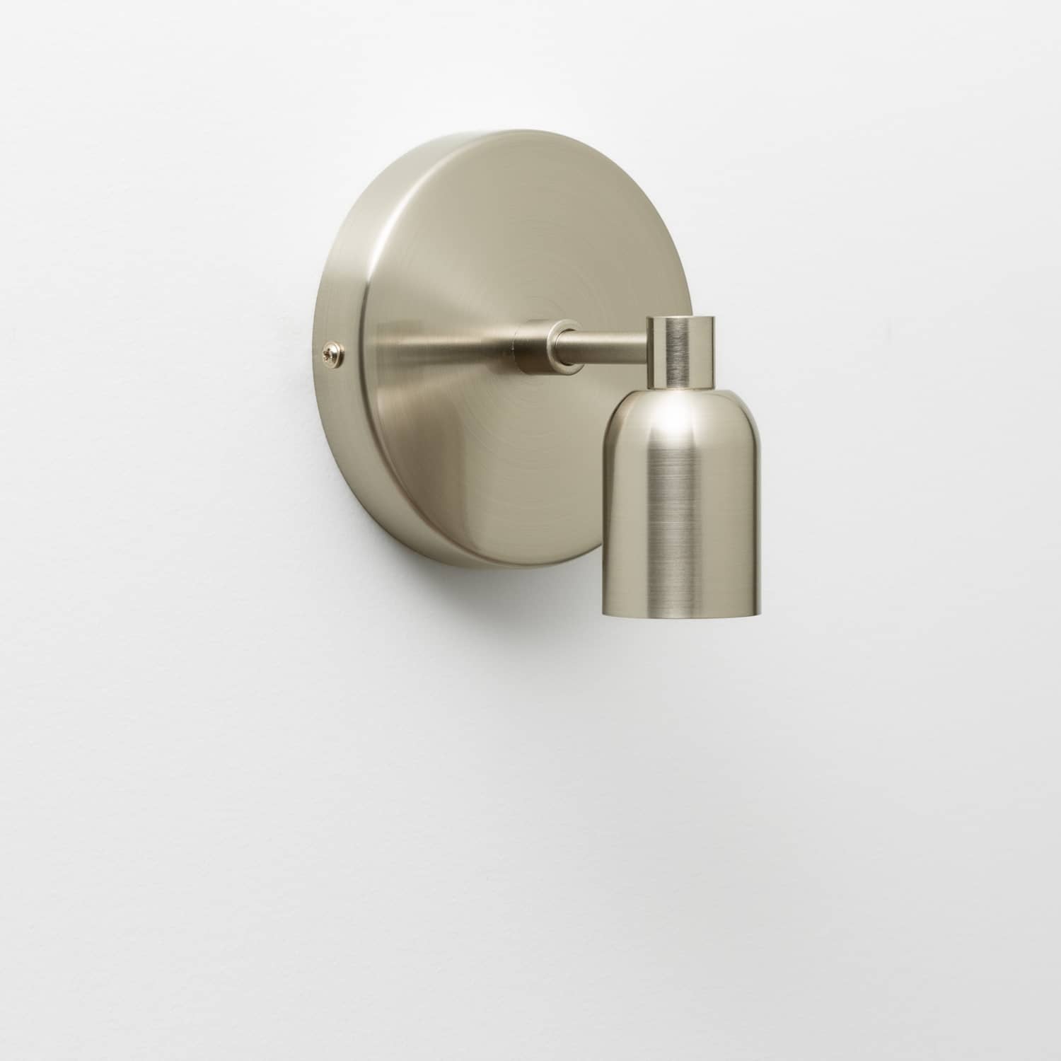 Junction Mini Solo Sconce in Brushed Nickel finish 