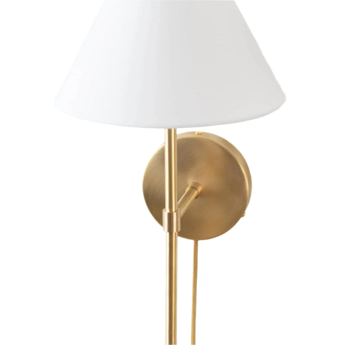 Bold Solo Plug-In Sconce | Pleated, Empire, or Wicker Shade