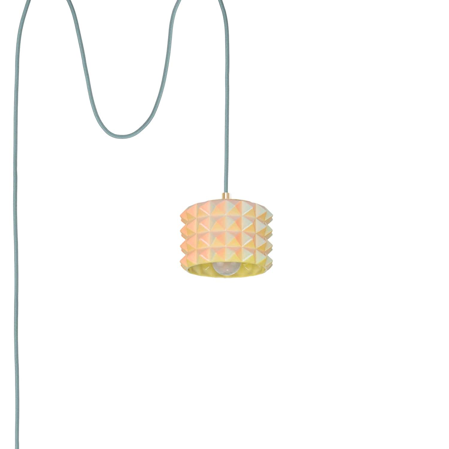 Prism Plug-In Pendant Light | color: Adobe