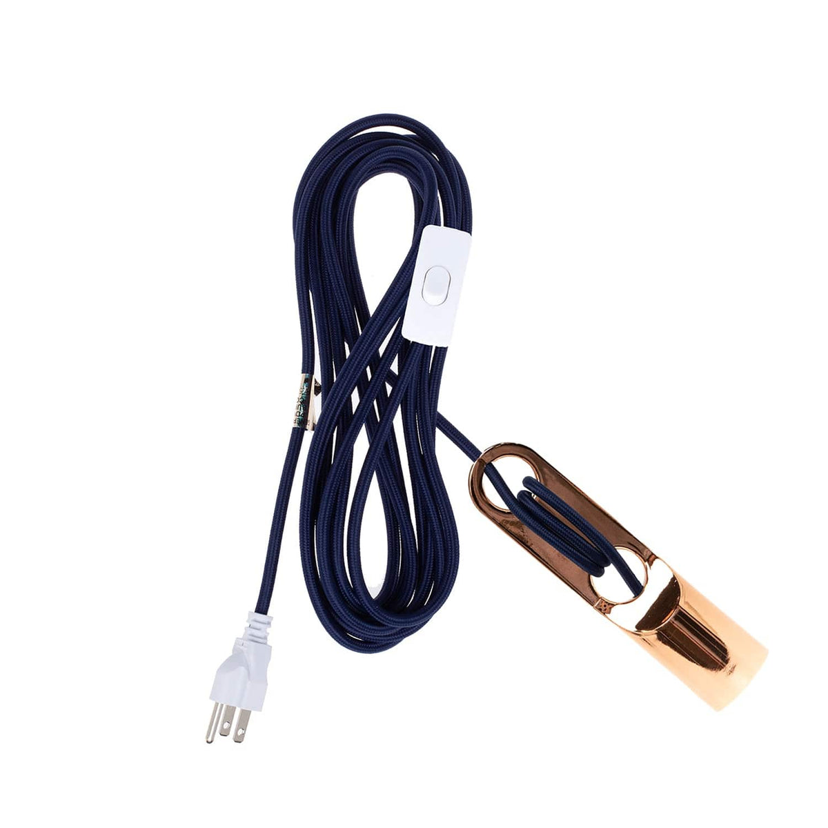 Wrap Chroma Plug-In Cord Set Polished Copper / Navy
