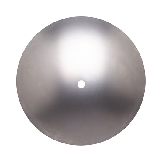 Neckless Globe Cap | 16” Raw Metal