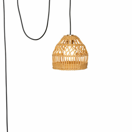AiO Outdoor Pendant with Mini Market Basket Shade