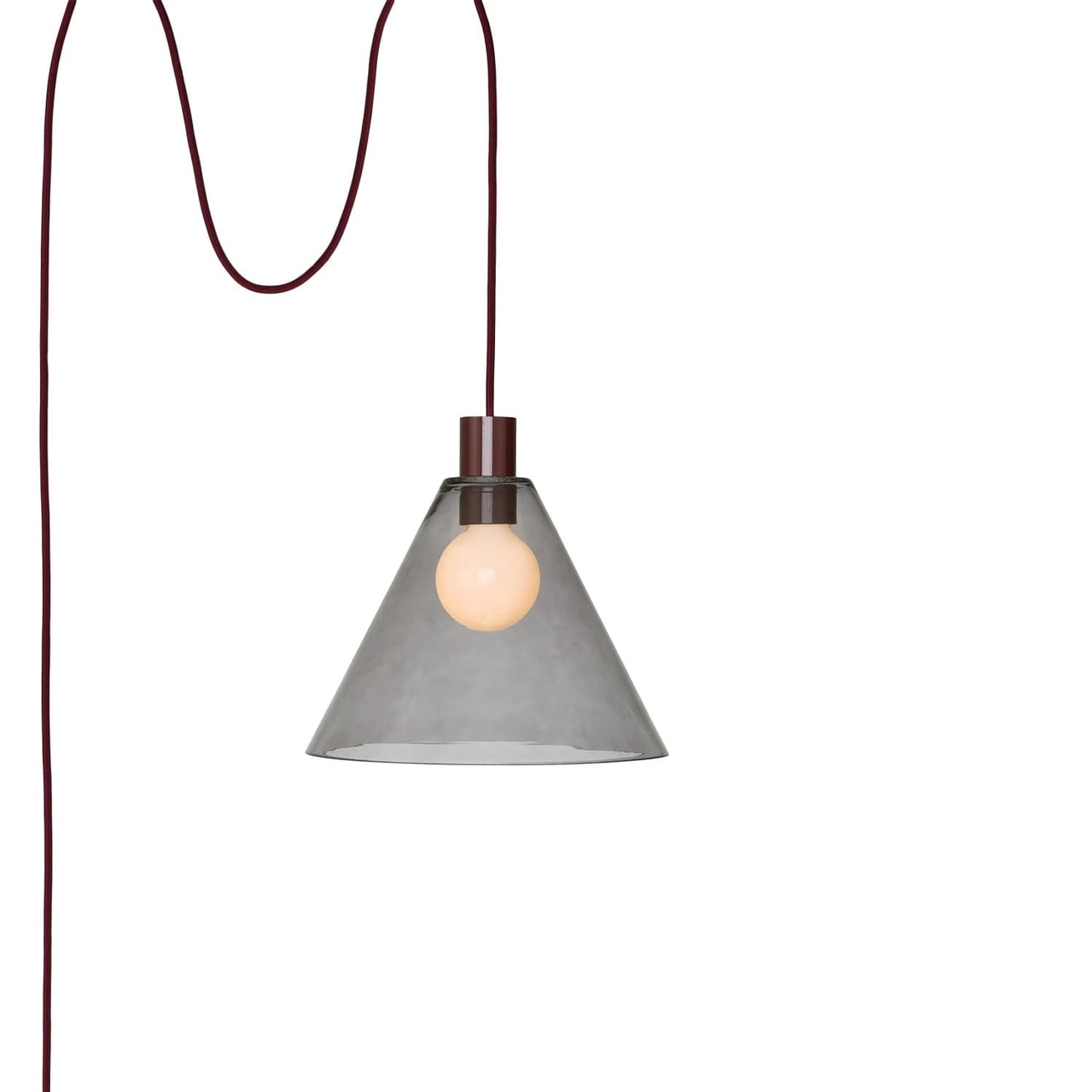 Totally! AiO Glass Cone Ceiling Plug-In Pendant | 6in or 11in