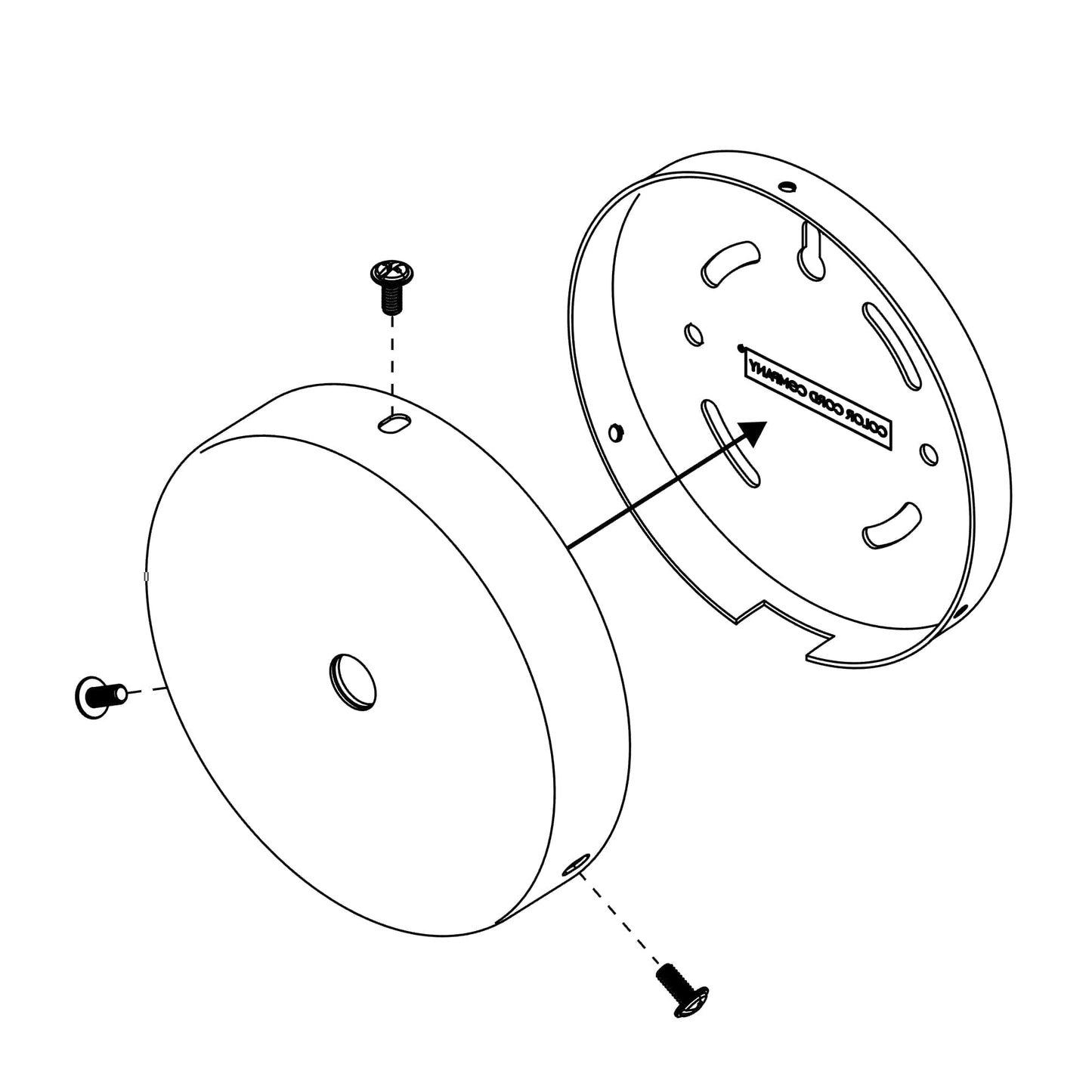 Canopy Blank w/ Center and Side Punch (Plug-In)