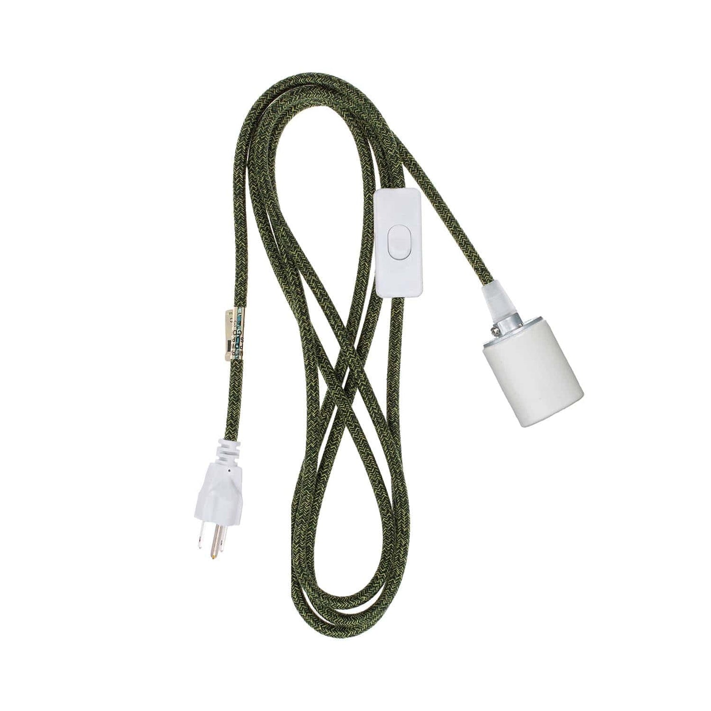 Porcelain Plug-In Pendant Light