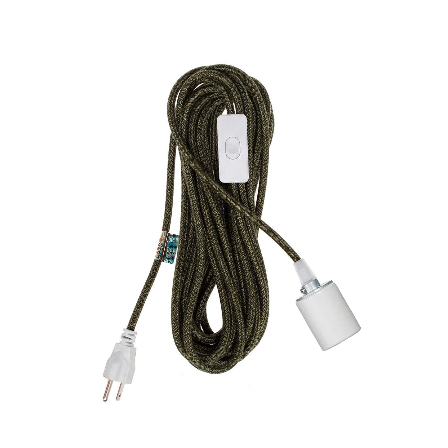 Porcelain Plug-In Pendant Light