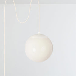 Boutique Mod Glass Globe Plug-In Pendant - 10inch